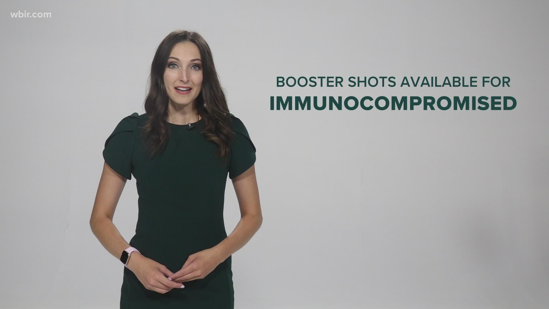 Right now, booster shots are only available for those who received the Pfizer and Moderna vaccine.