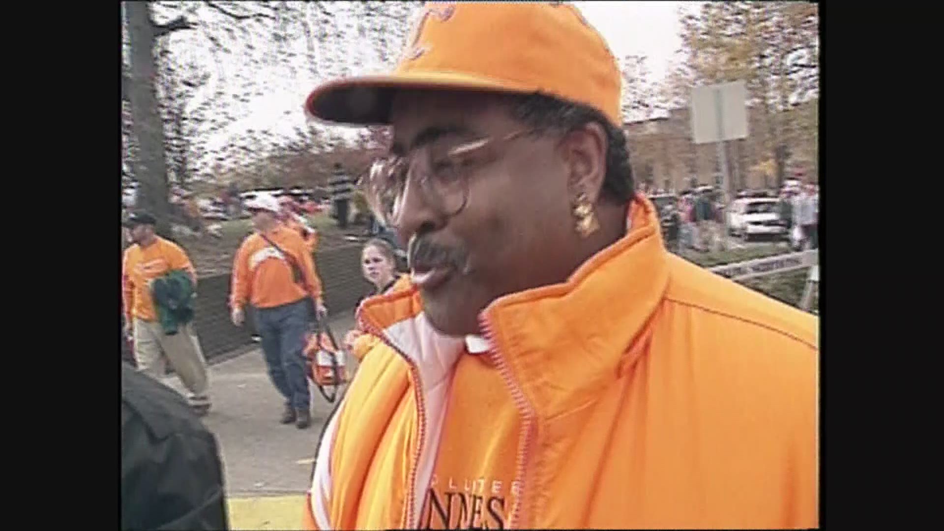 John Ward joined players in the Vol Walk before the November 21, 1998 game against Kentucky. Players insisted Ward was "part of the team."