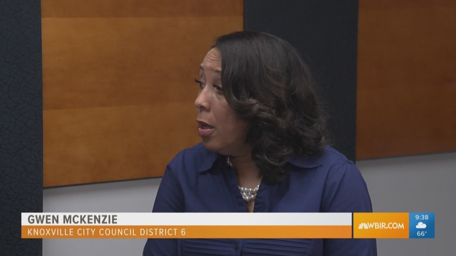 Knoxville City Councilwoman Gwen McKenzie and attorney Andy Fox discuss allowing gun shows at city exhibition sites.