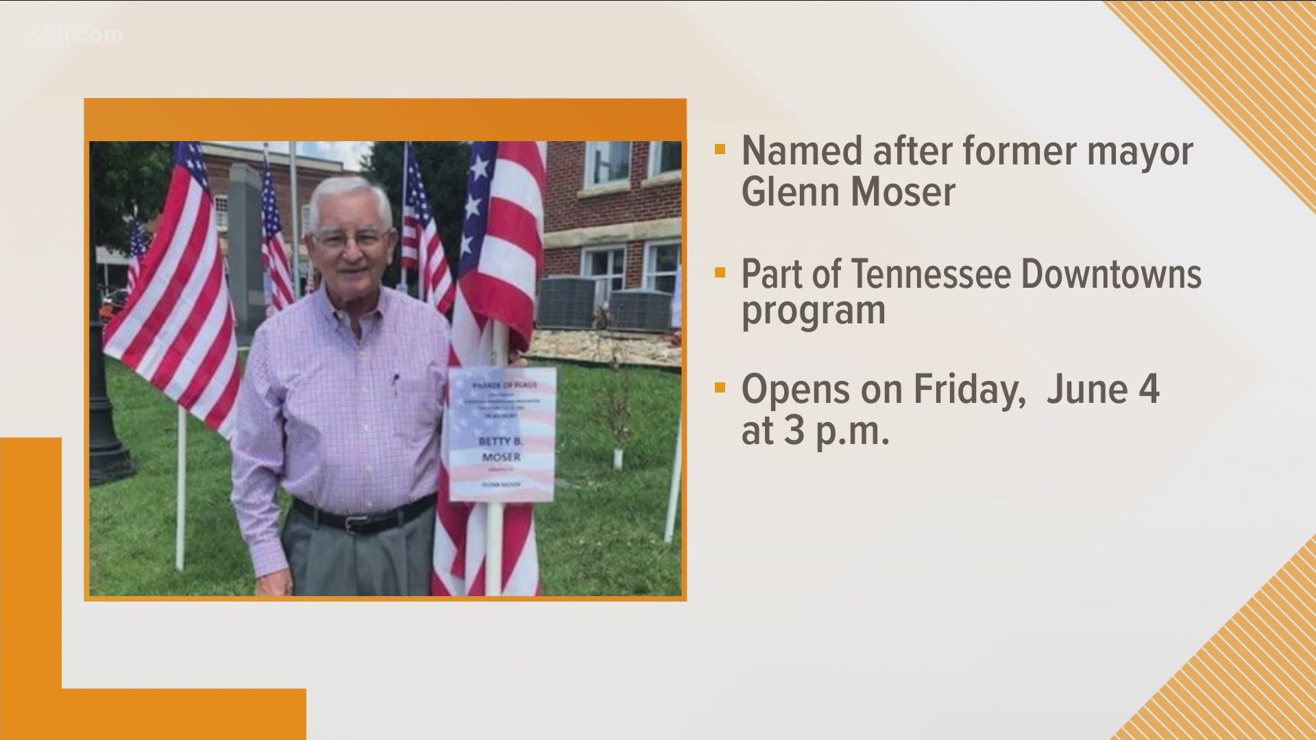 It opens next week and will be named former mayor Glenn Moser, who died from COVID-19 last year.