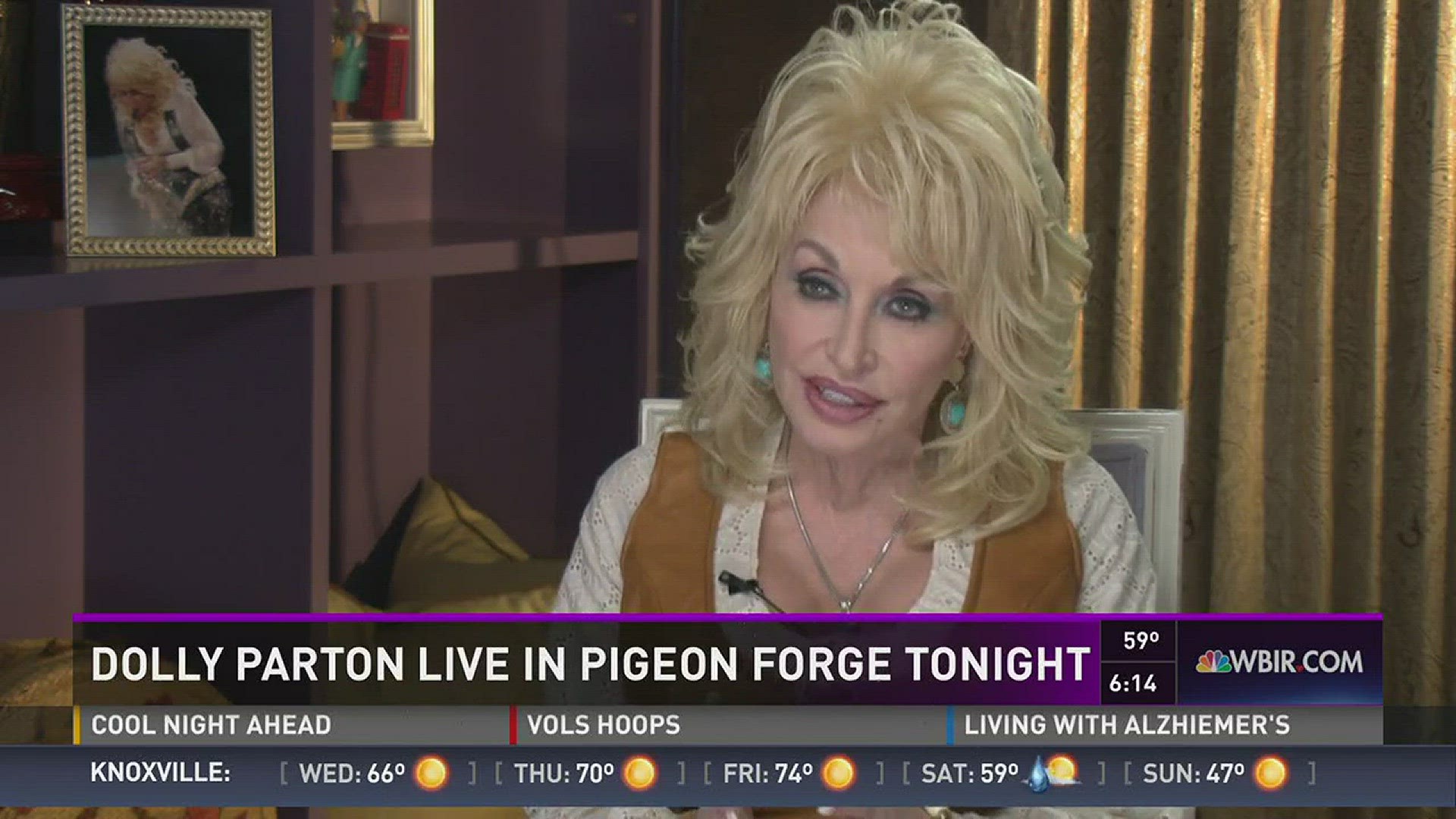 Nov. 15, 2016: Sevier County native Dolly Parton will perform live at the LeConte Center in Pigeon Forge tonight.