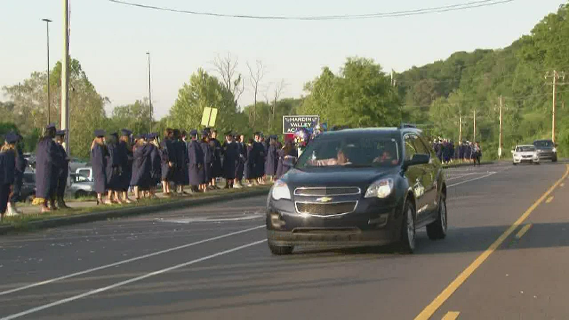 Parents of Hardin Valley Academy seniors celebrated what would have been their graduation.