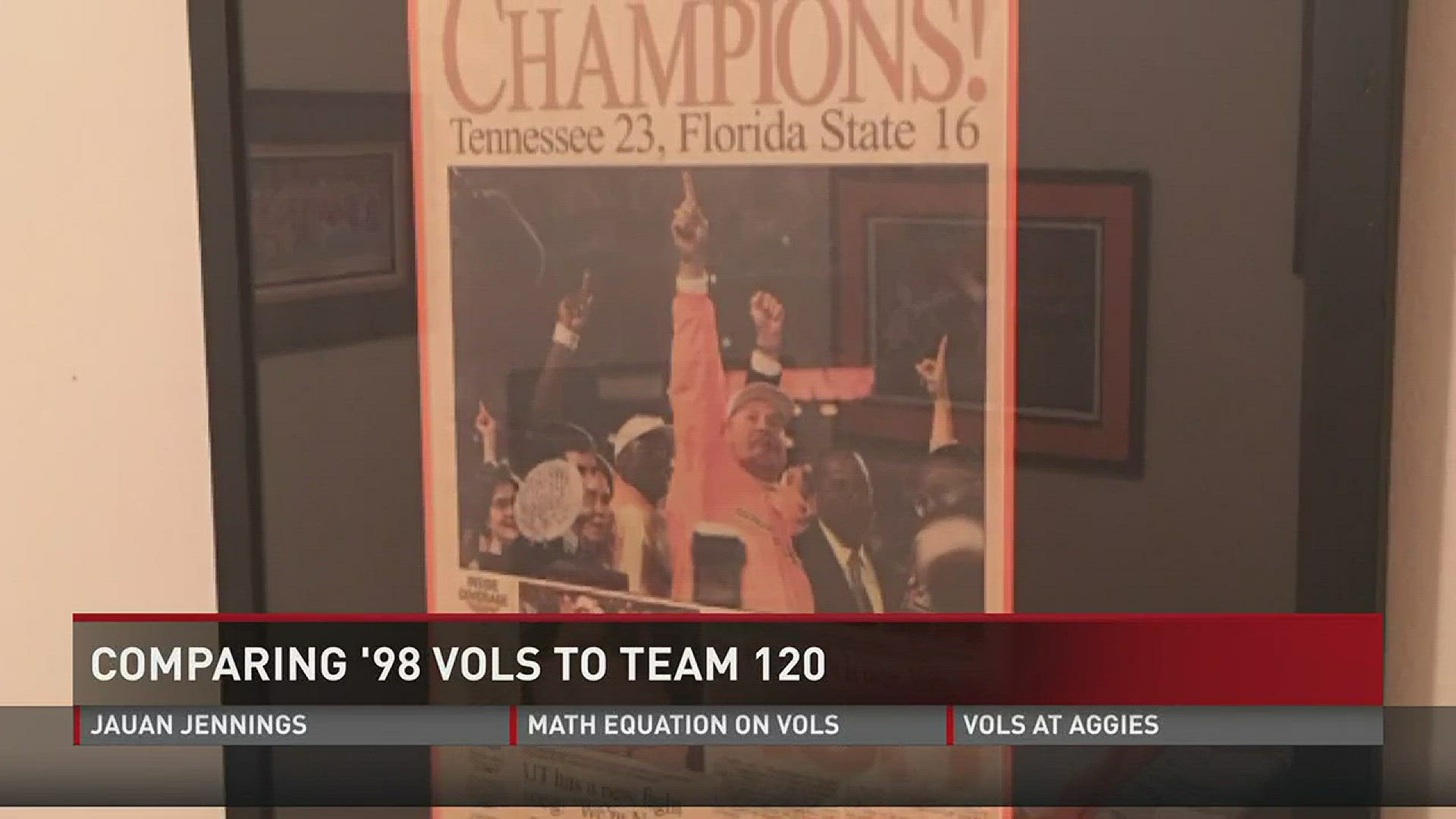 The Vols' record of 5-0 has both fans and former Vols reminiscing on the team's national championship victory in 1998.