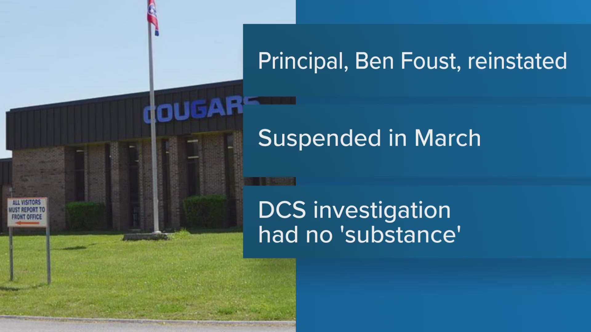 A law firm said Wednesday that Benjamin Foust was reinstated "effective immediately."