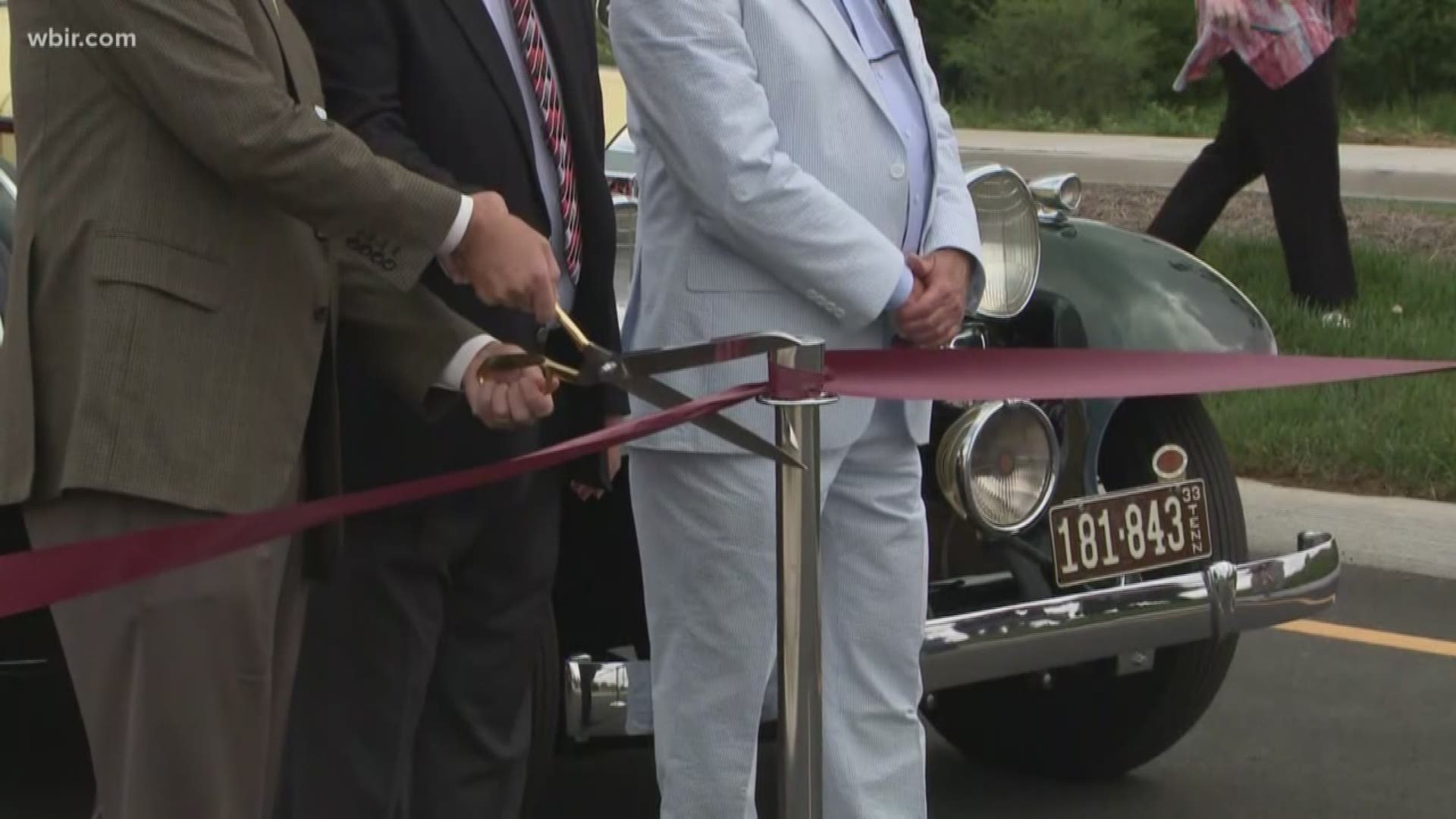 The City of Alcoa cut the ribbon on Tesla Boulevard, which will one day be a large new development in the city.