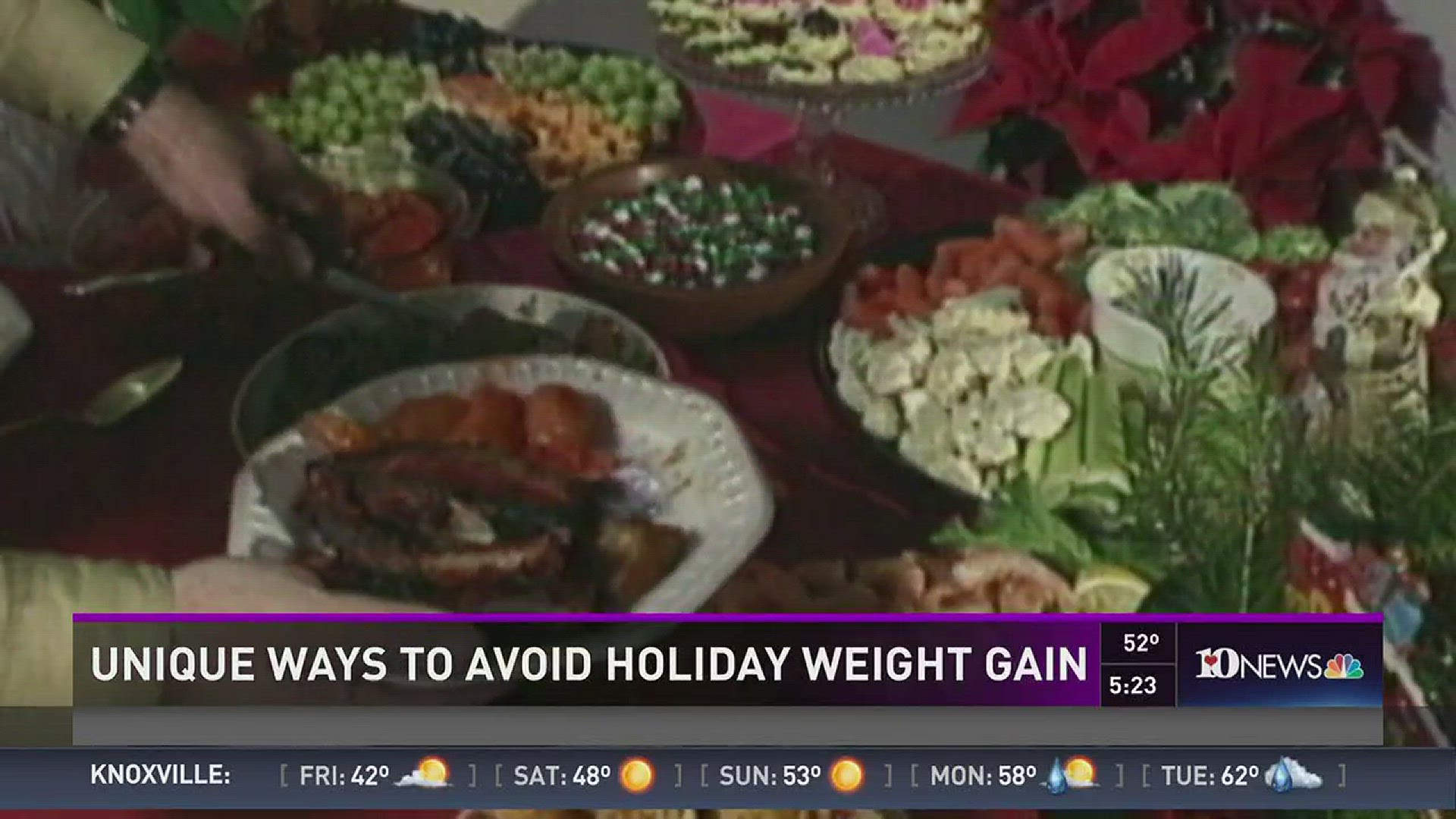 It�s tempting to overeat or eat the wrong food during the holidays. Lisa McCune, a clinical dietitian at University of Tennessee Medical Center, offers eating advice.
