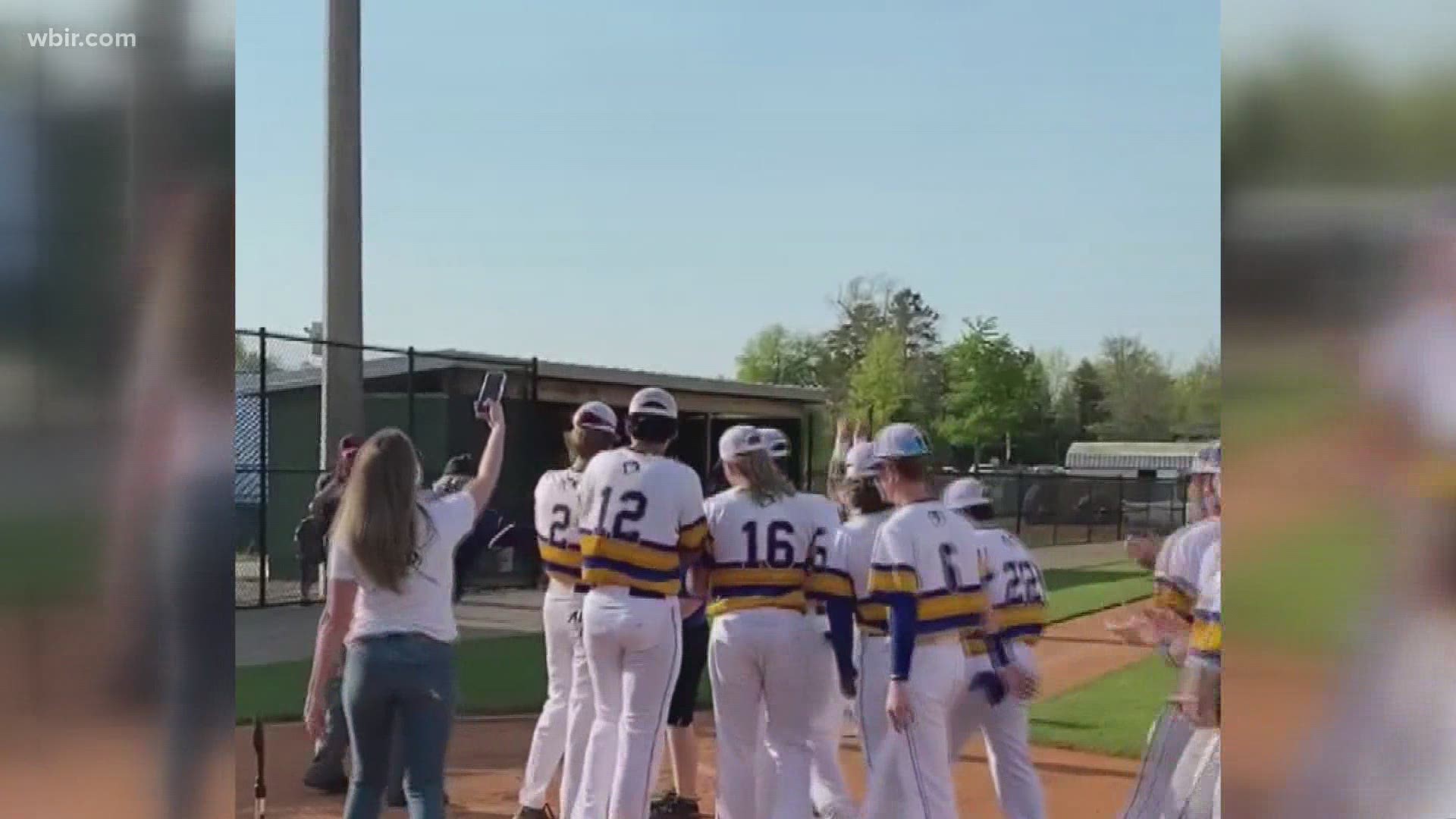 Two high school baseball teams came together to make a special moment happen for a classmate all the students love!