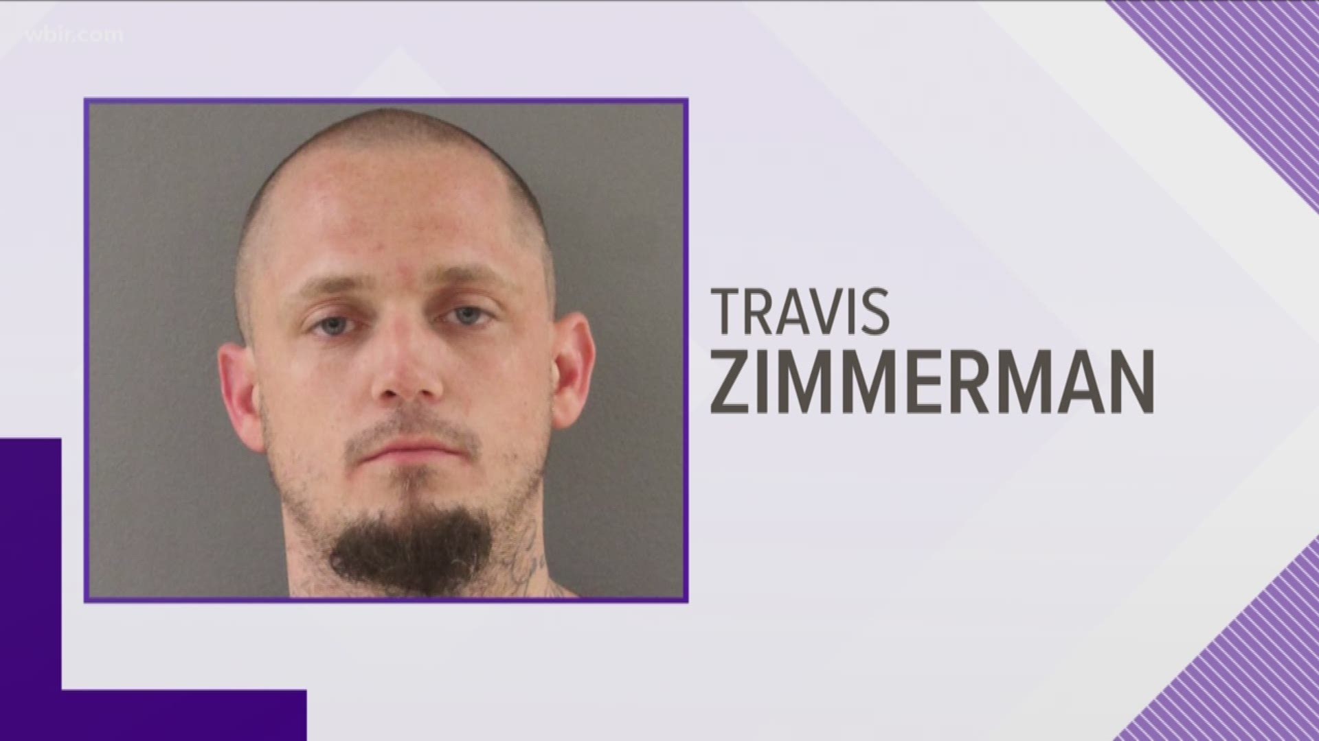 The Knox County Sheriff's Office said Travis Zimmerman is charged with assault and evading arrest after a chase turned into a fiery crash Sunday.