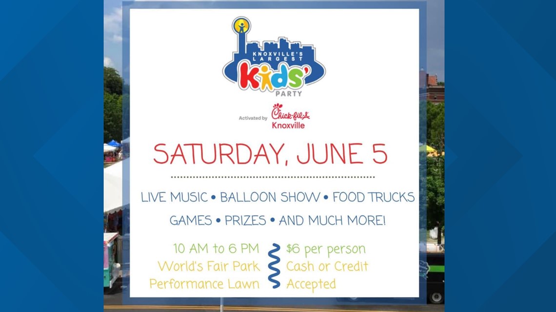 10 About Town | Knoxville's Largest Kids' Party brings the fun to World's Fair Park on Saturday - Vimarsana News
