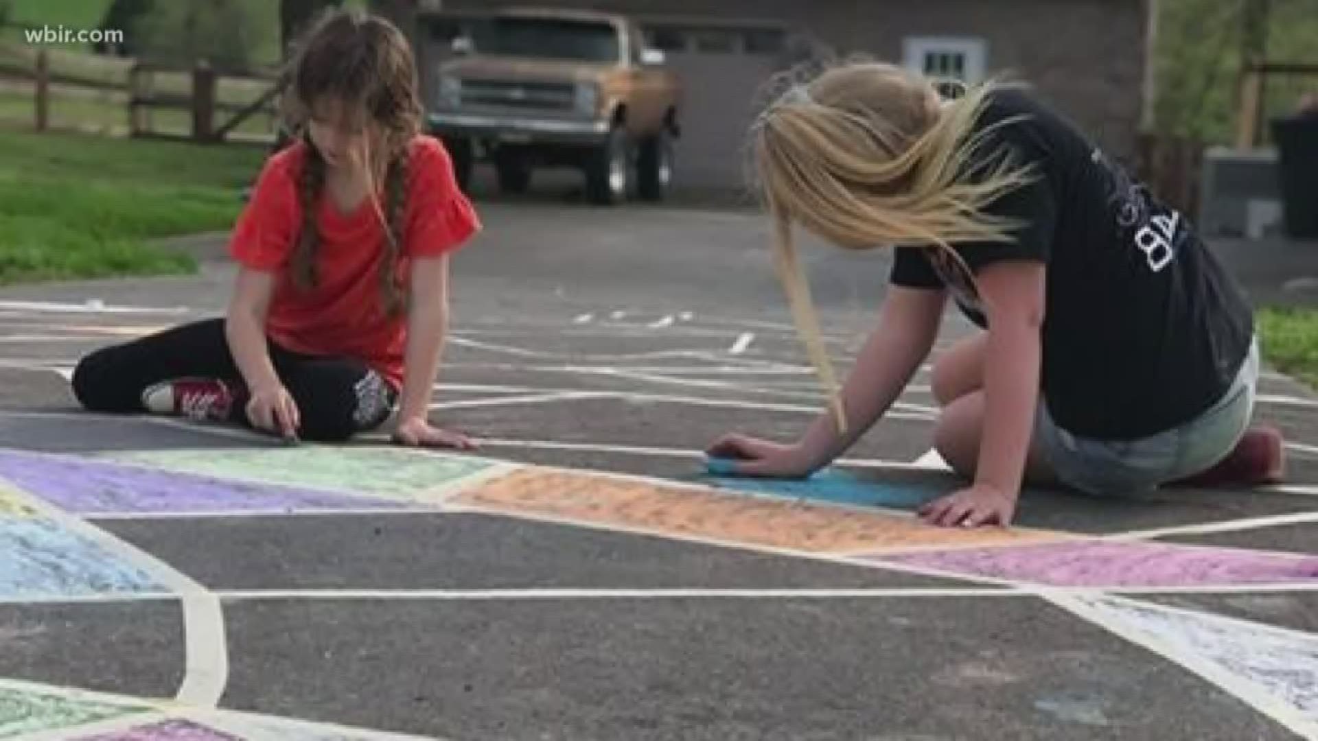 We've gotten so many pictures of beautiful and positive chalk art masterpieces from you at home. We wanted to share them with everyone.