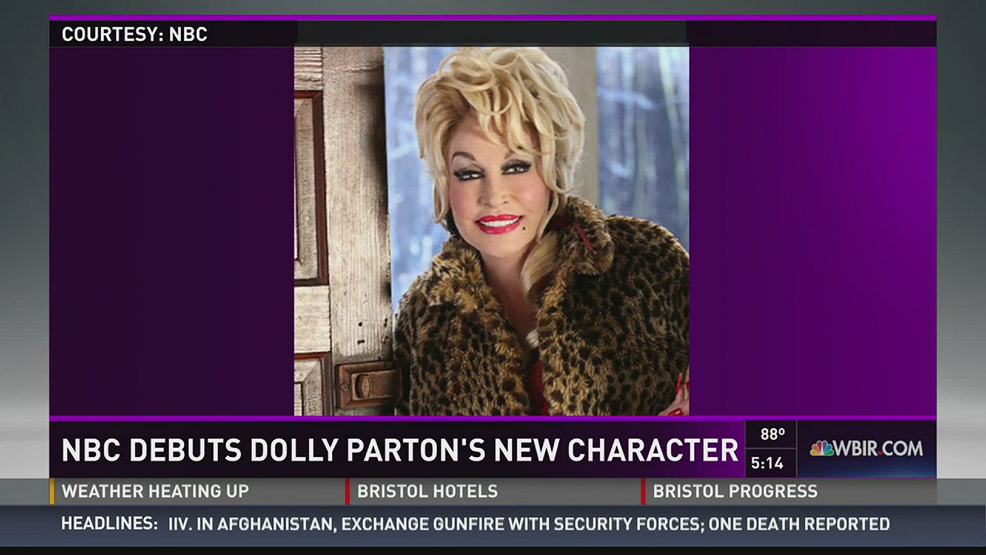 Dolly will play the "town trollop" that inspired her own look in her next NBC movie "Christmas of Many Colors."