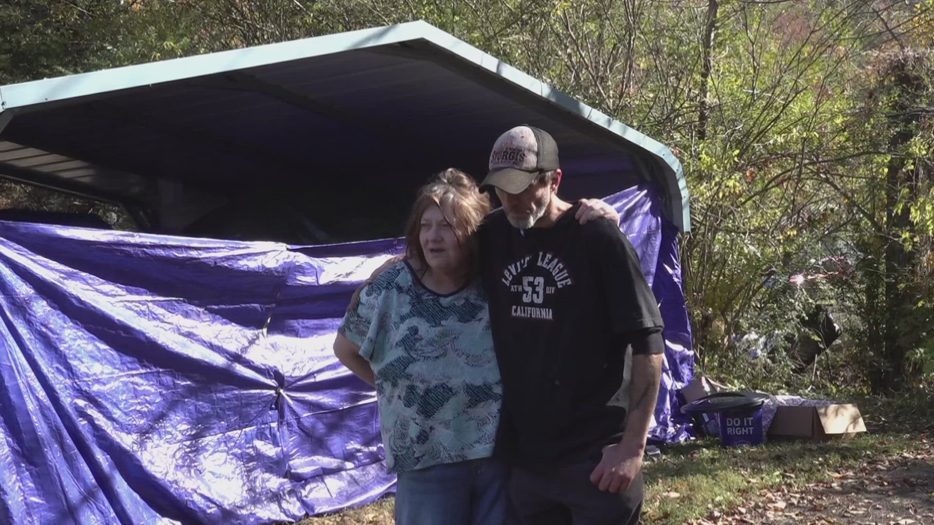 Sheila Richardson and Duane Trivett say they feel forgotten after the flooding