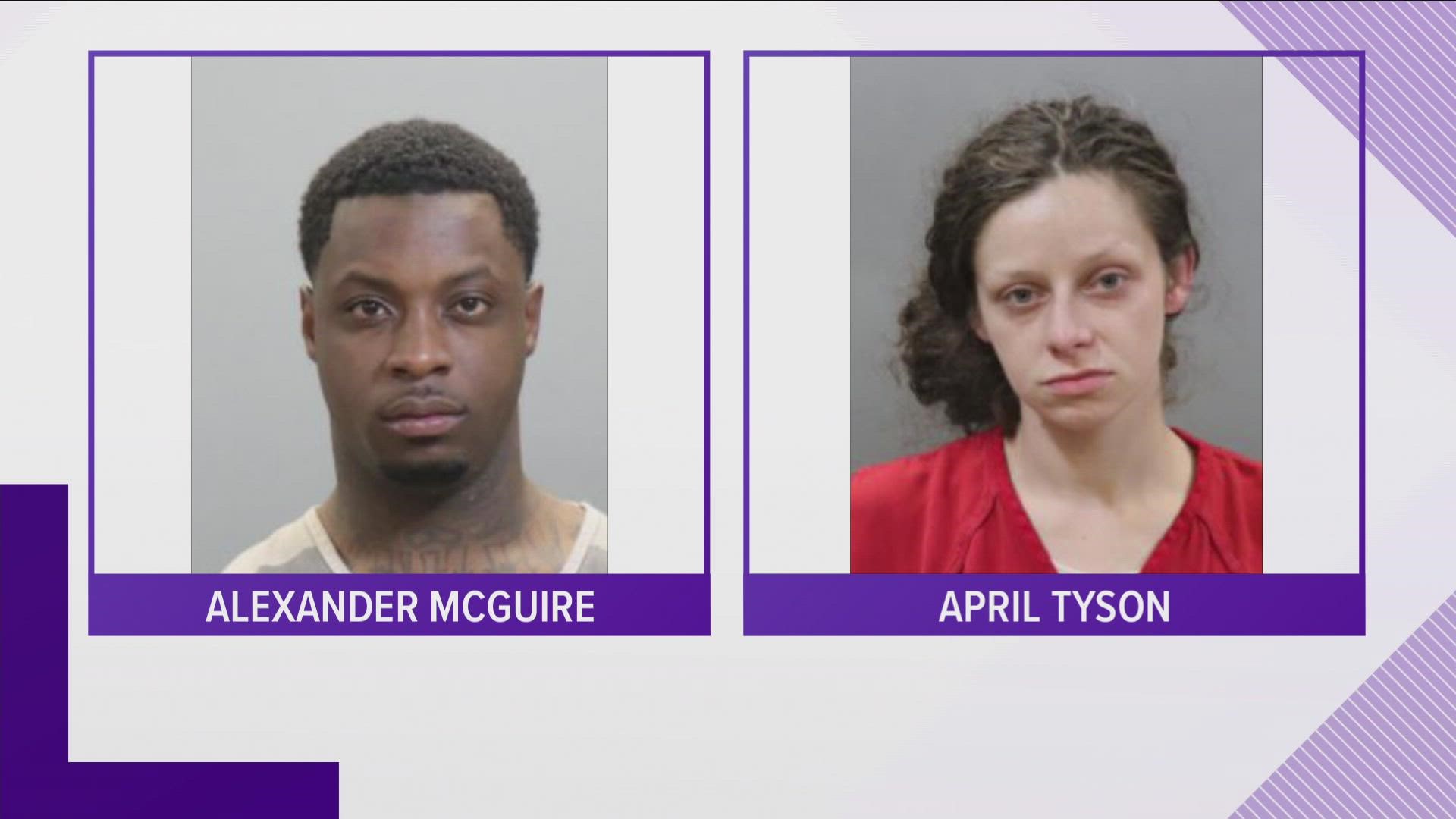 Police said a 27-year-old man and a 28-year-old woman were arrested after a camera alerted them to a car that was stolen from Middle Tennessee State University.