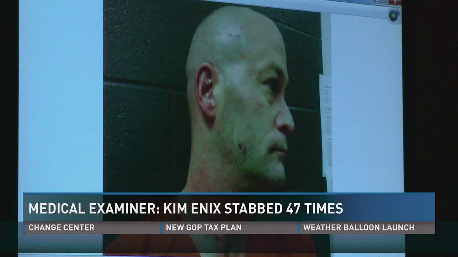 Tyler Enix is facing trial for stabbing his wife Kimberly 47 times, then kidnapping their little girl.