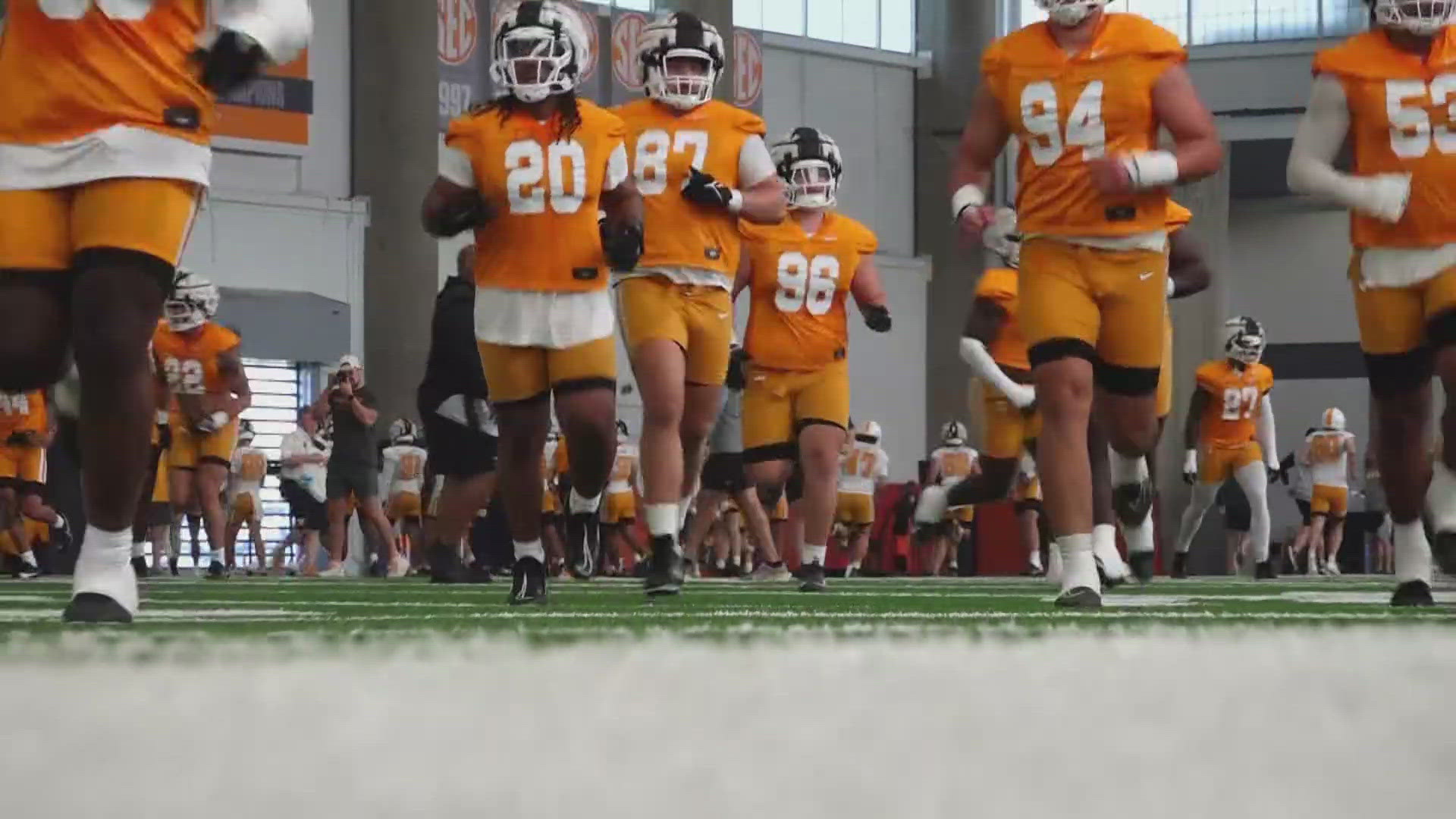 Tennessee football began fall practice today ahead of the 2024 season.