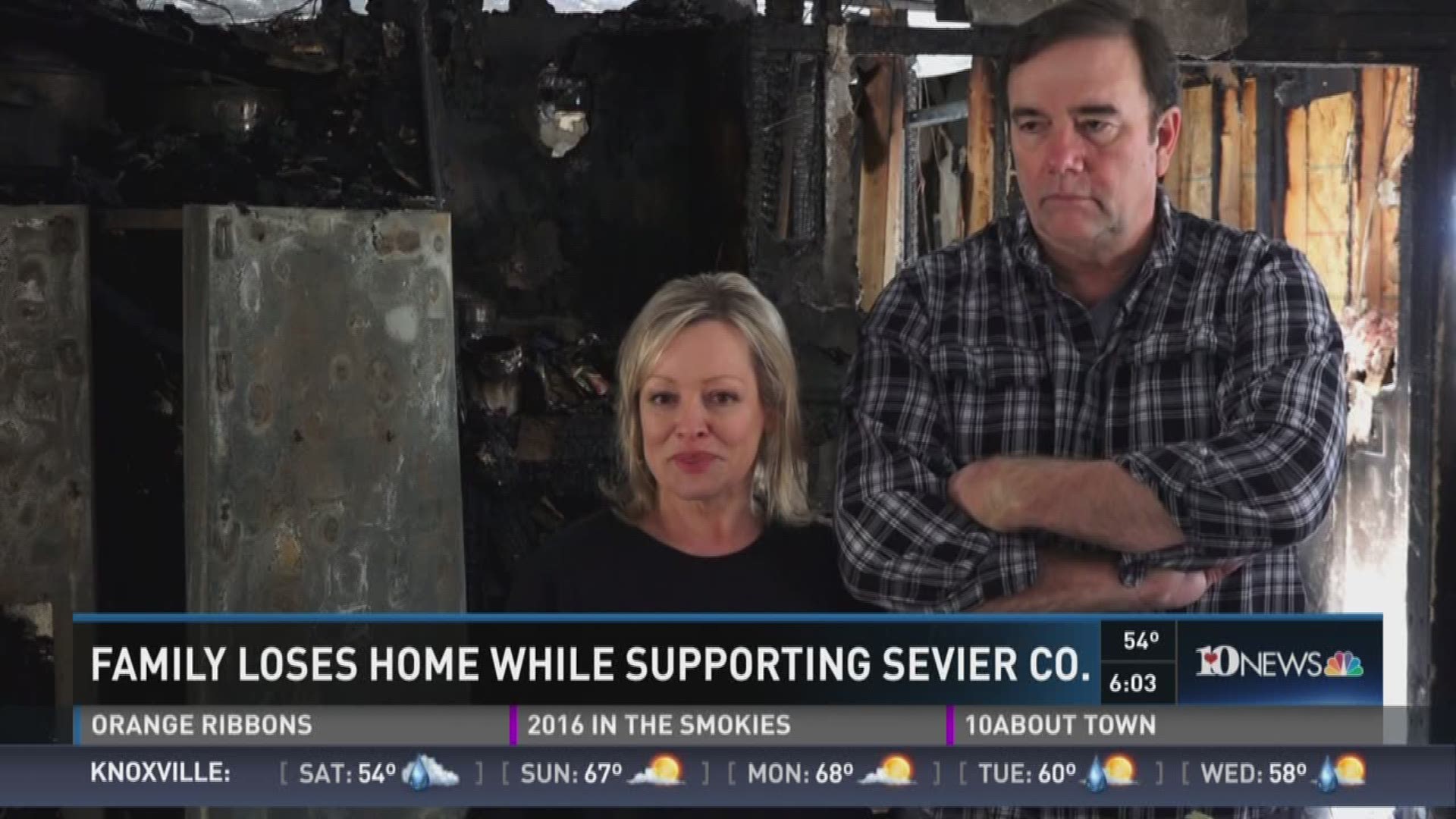A Roane County family who had gone to help support Sevier County fire victims now has suffered their own setback - the destruction loss of their own home to fire. Dec. 23, 2016