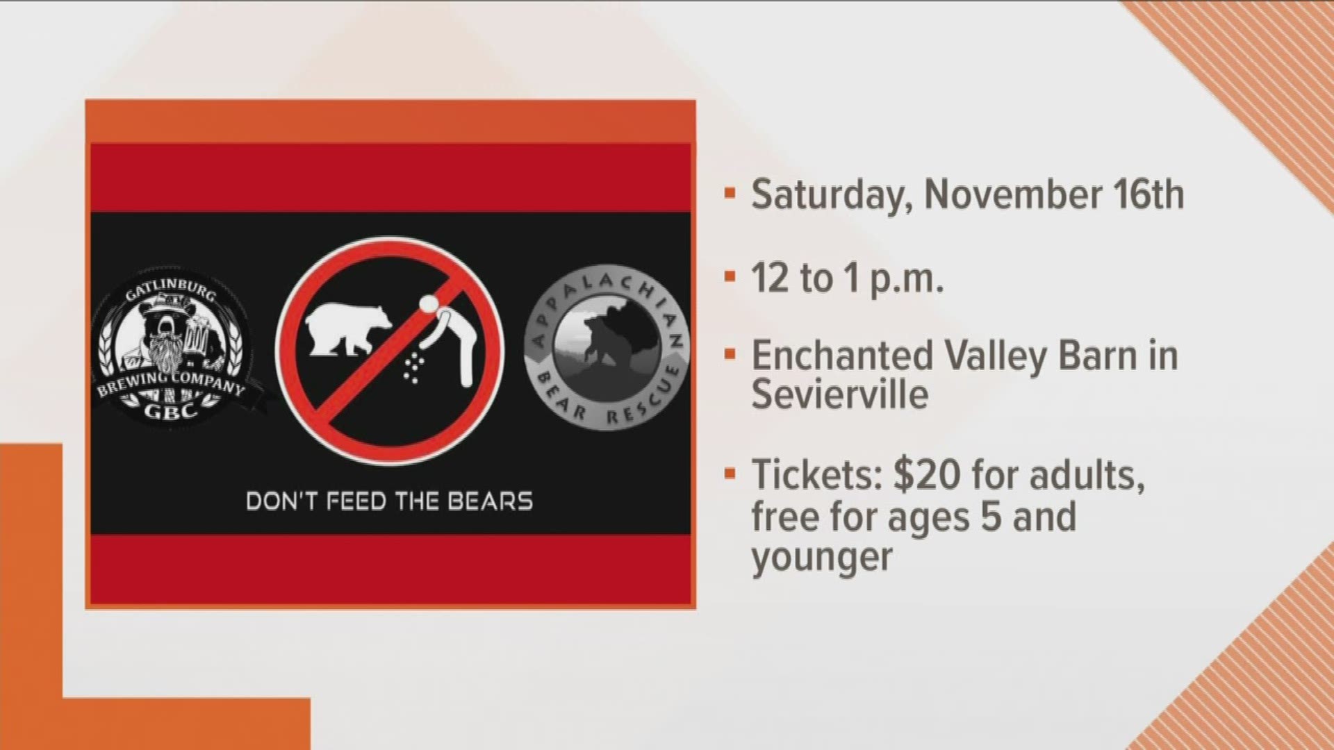 East Tennessee loves its bears and this weekend, Gatlinburg Brewing Company is hosting an event to help our outdoor friends.