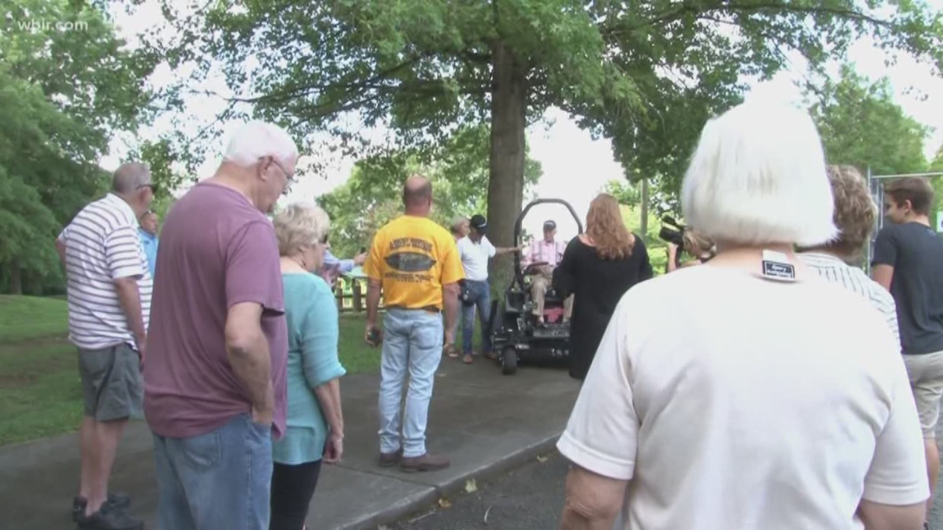 A community came together and raised more than $2,500 to buy 93-year-old PawPaw Patton a new lawn mower after his got stolen.