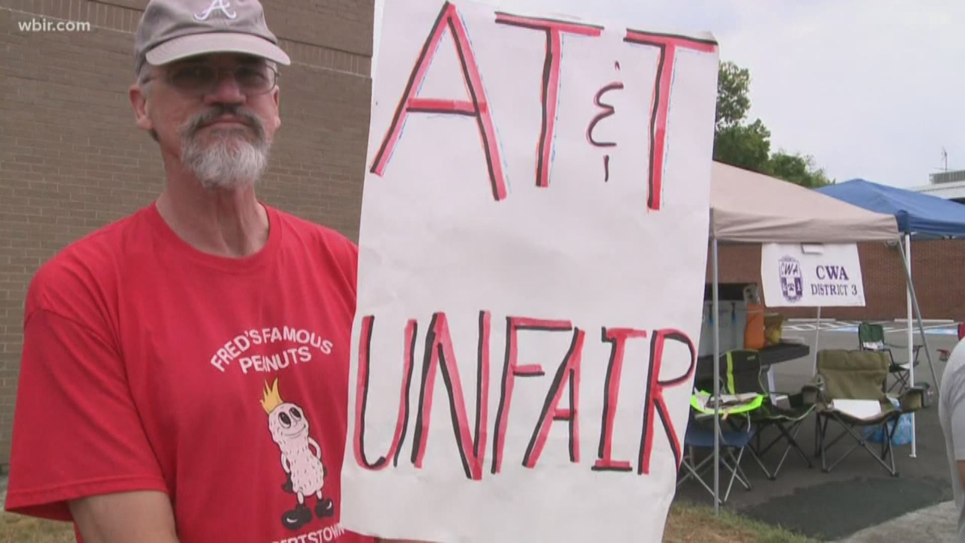 Several AT&T workers in Maryville are joining a strike stretching accross several southern states.