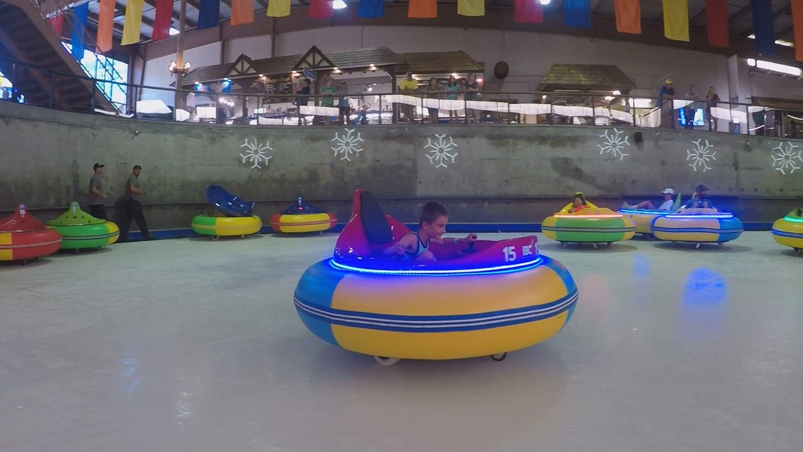 Ice bumper cars and other summer attractions at Ober 