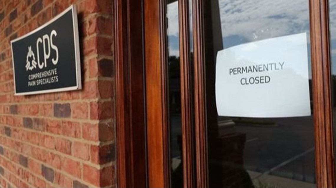 Dozens of Tennessee pain clinics to close this month