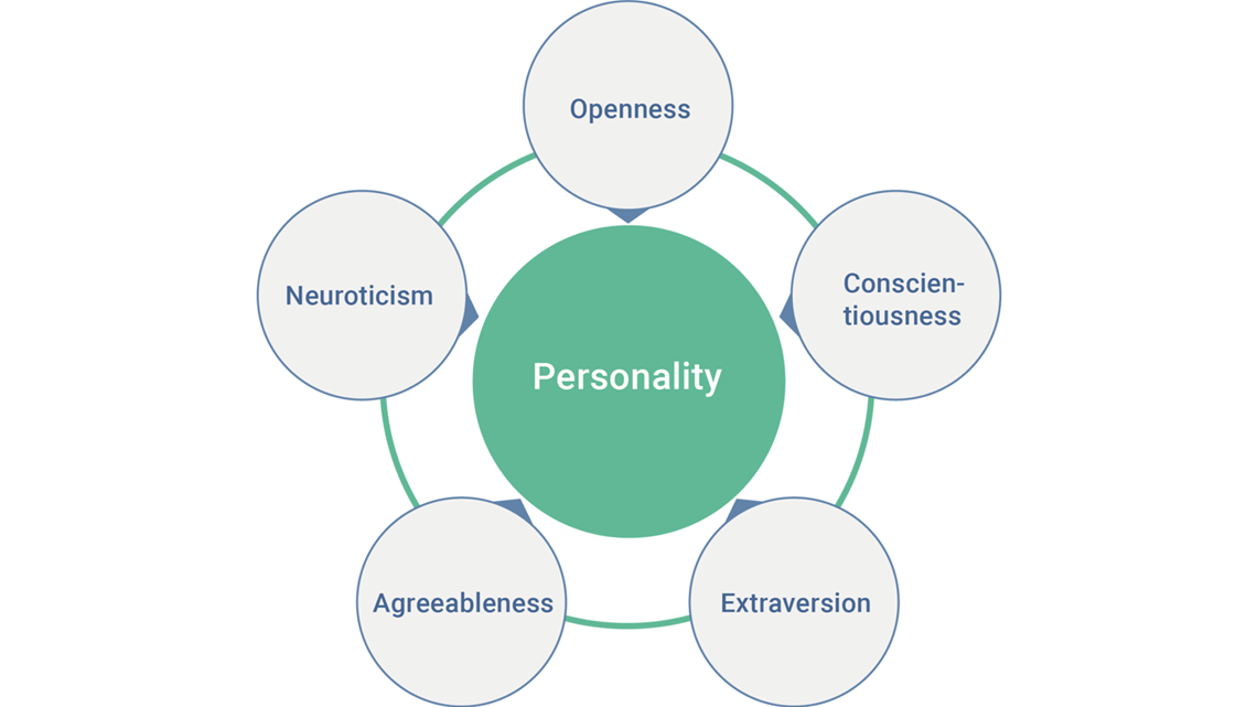 Choose personality. Пятифакторная модель личности большая пятерка. Большая пятёрка черты личности. Большая пятерка личностных качеств. Большая пятерка черт личности.