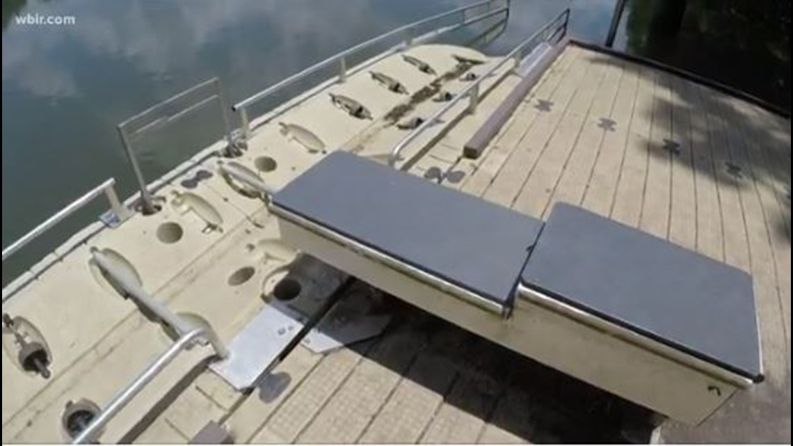 Handicapaccessible canoe, kayak launch being installed at the Cove