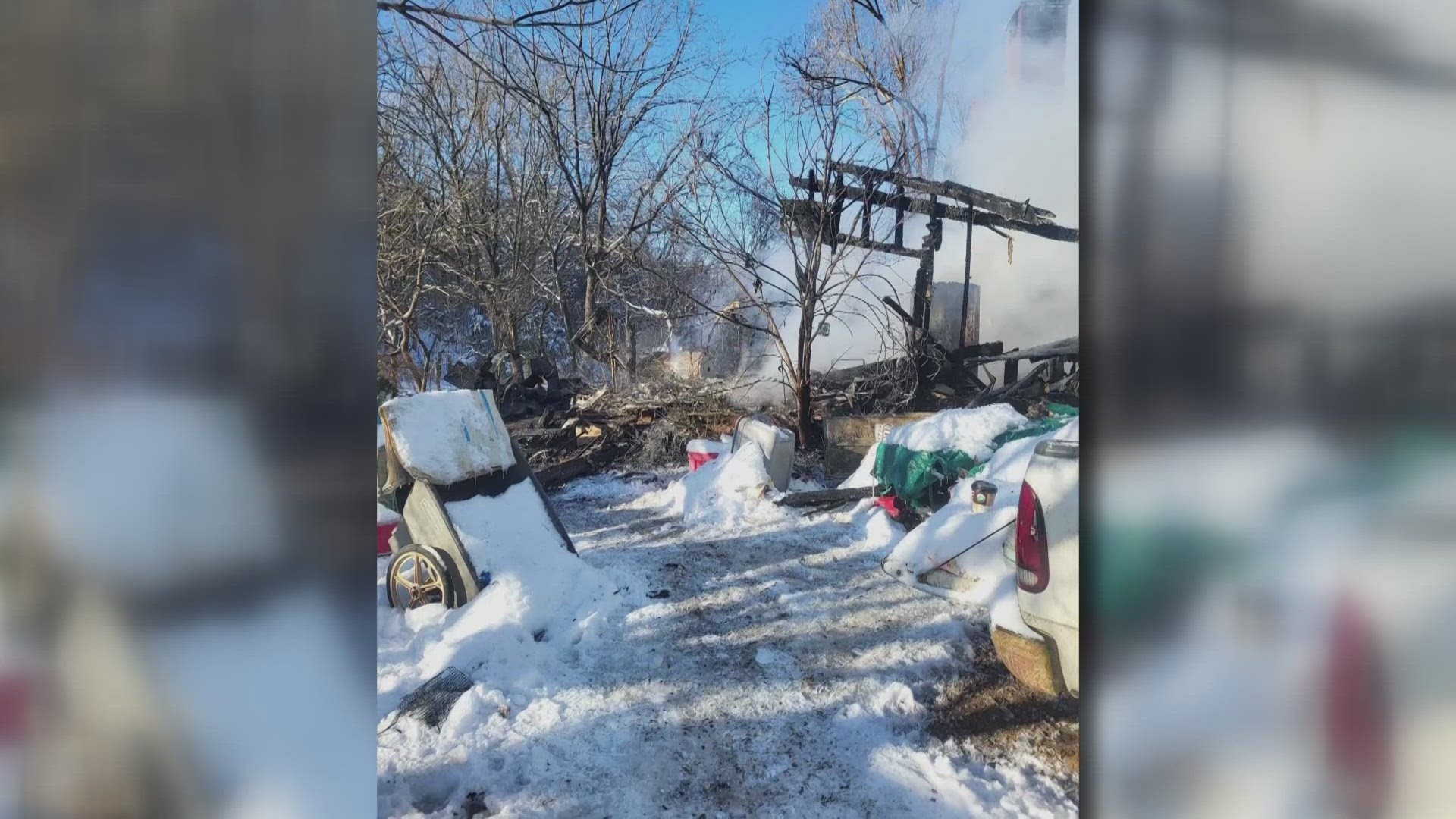 A person is dead after a house fire in Jefferson County. Firefighters say the home on Lafayette Road was destroyed in the fire.