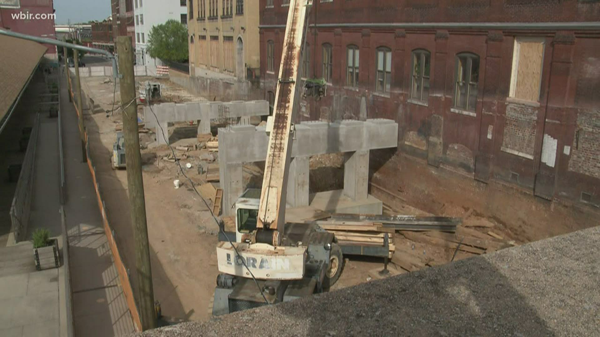 The city of Knoxville says the framework for two new ramps connecting Jackson Avenue to Gay Street are starting to take shape.