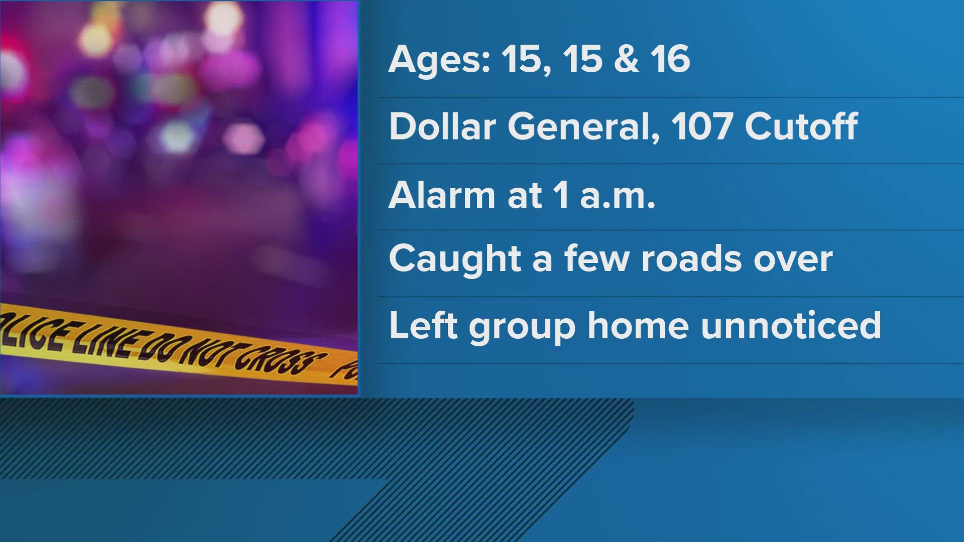 Three teens arrested in connection to Dollar General burglary | wbir.com