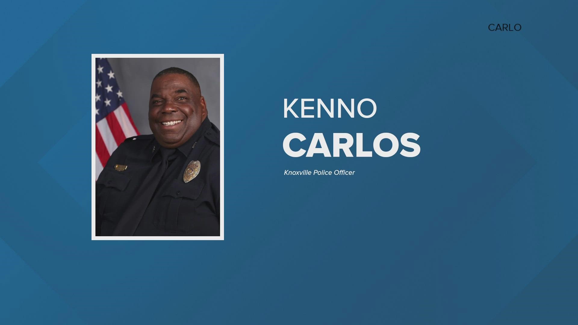 Kenno Carlos' personnel file revealed 15 reprimands after 29 years. He was accused of stealing items in January from a police cadet's locker.