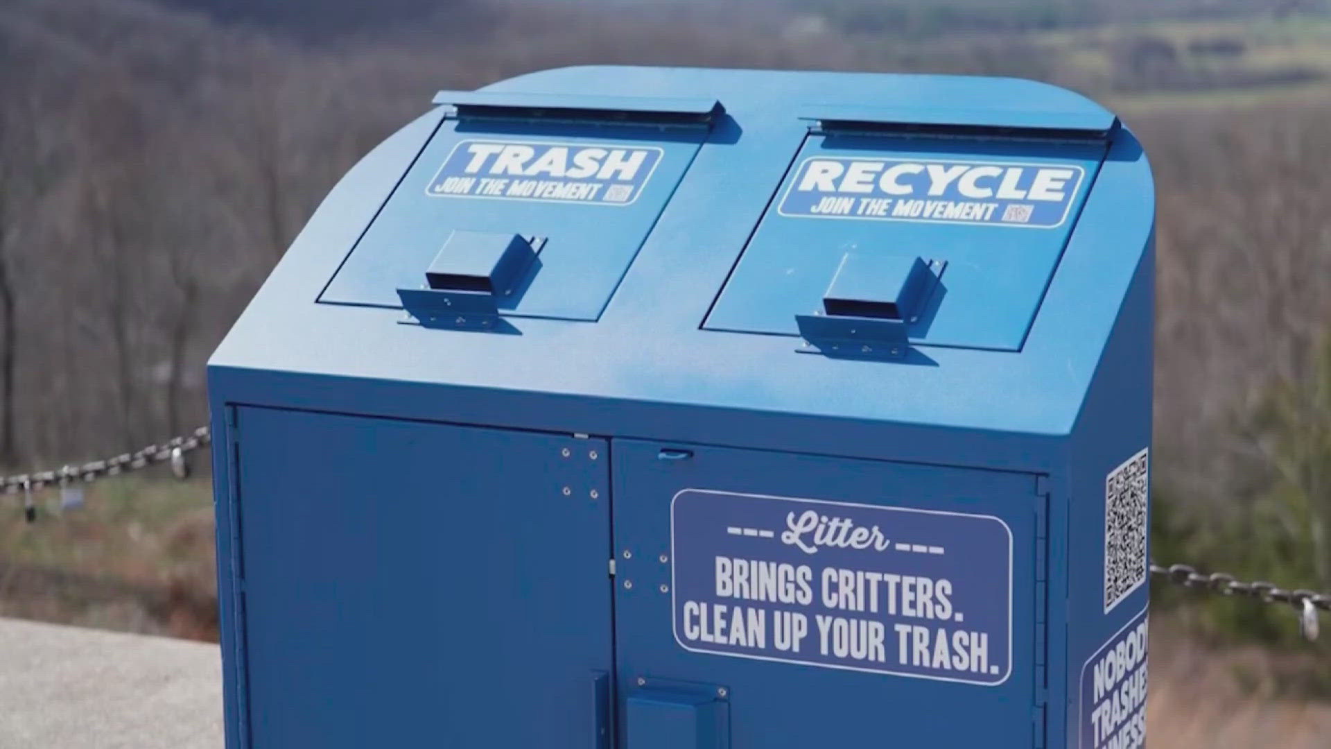 TDOT has installed 80 bear-proof trash cans along seven of Tennesse's 13 scenic byways.