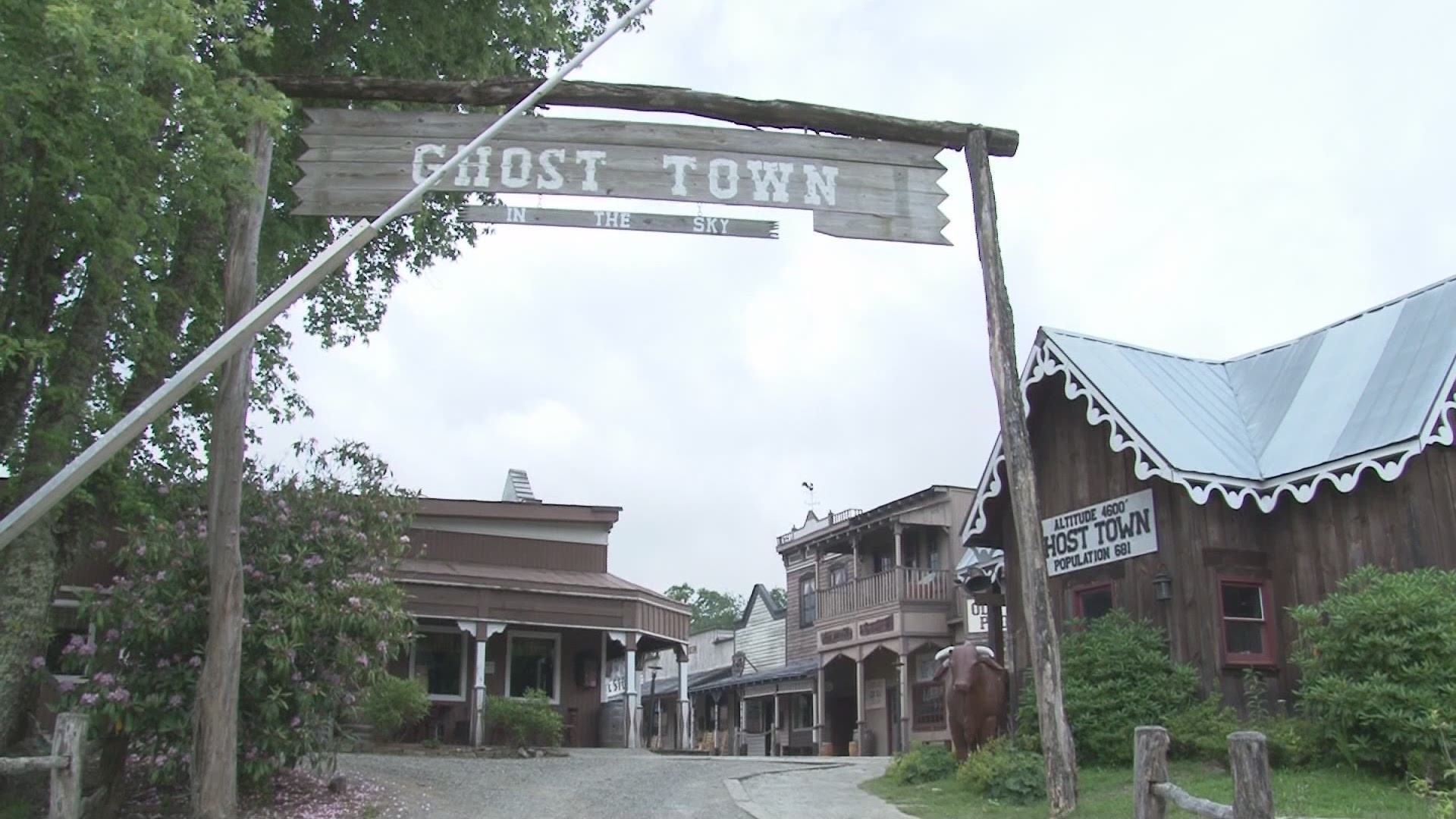 The old Ghost Town in the Sky amusement part in Maggie Valley, NC, briefly reopened in 2014 before closing again.