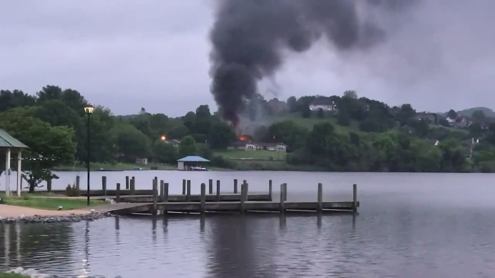 West Knox County house fire. Video courtesy of Cynthia C.