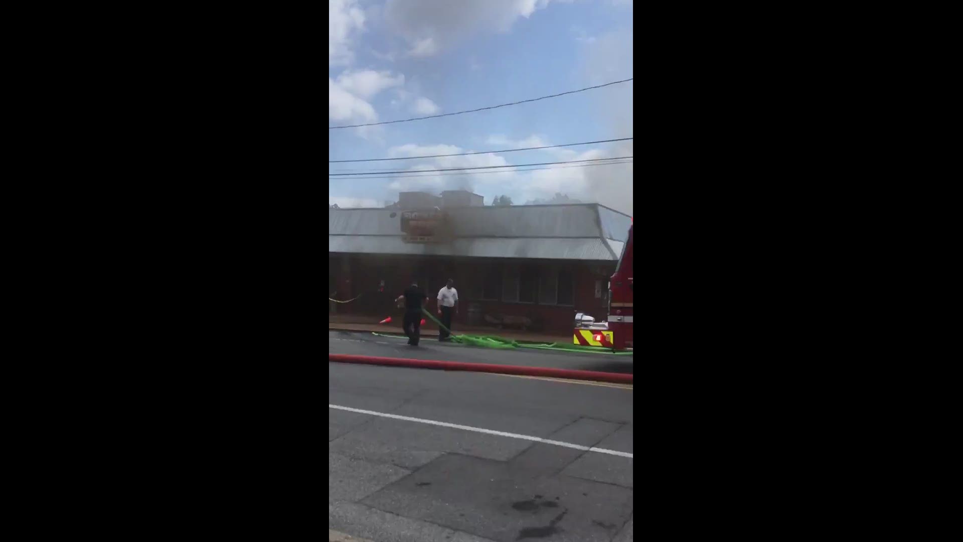 10News viewer Tracy Starker sent us this photo of firefighters battling a fire at Bones BBQ in Gatlinburg.