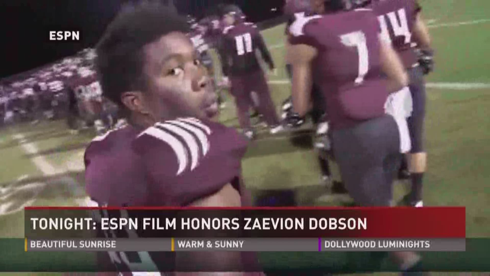 Dobson died in December 2015 while shielding his friends from gunfire.