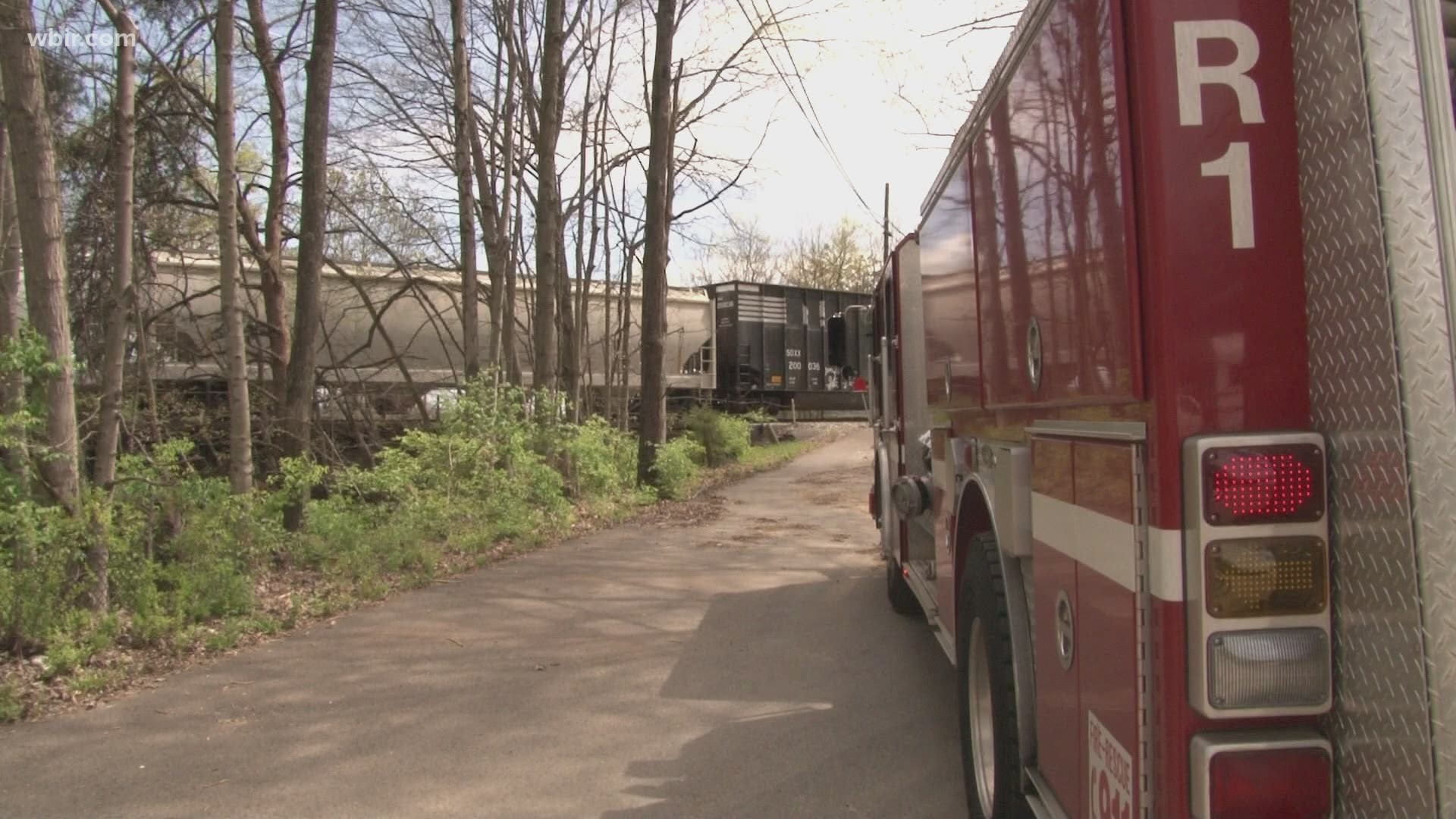 An unnamed woman was struck and killed by a train Friday in North Knoxville.
