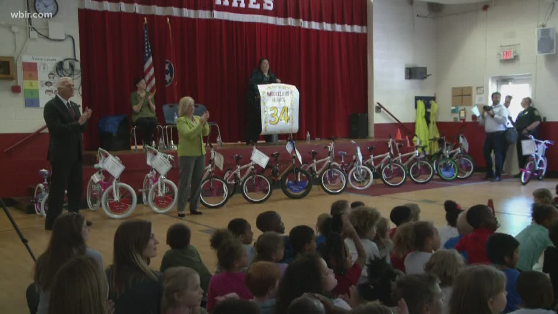 The Knox County DA's office rewarded thirty students at Mooreland Heights Elementary with perfect attendance with brand new bikes. It's the fourth year for the program that aims to keep kids in school and out of trouble.