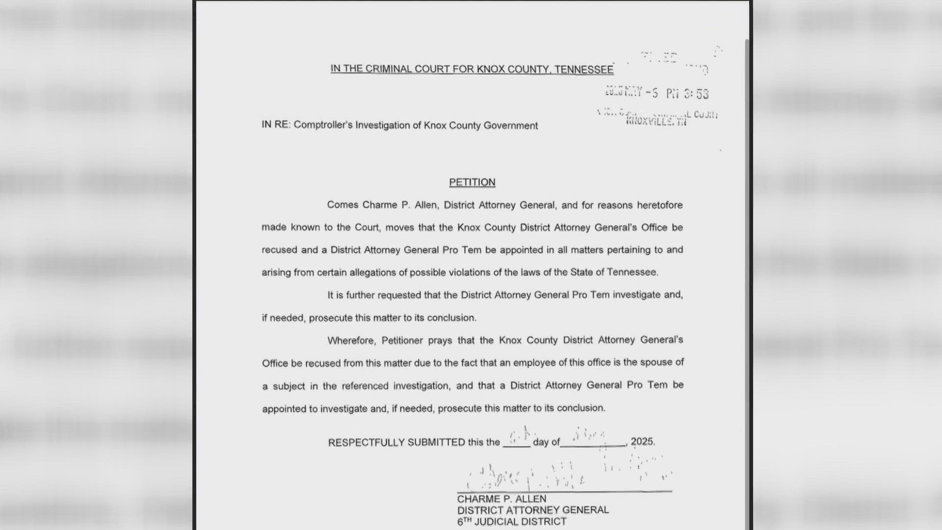 The state comptroller is looking into the county trustee and other offices for potential abuse of county property.