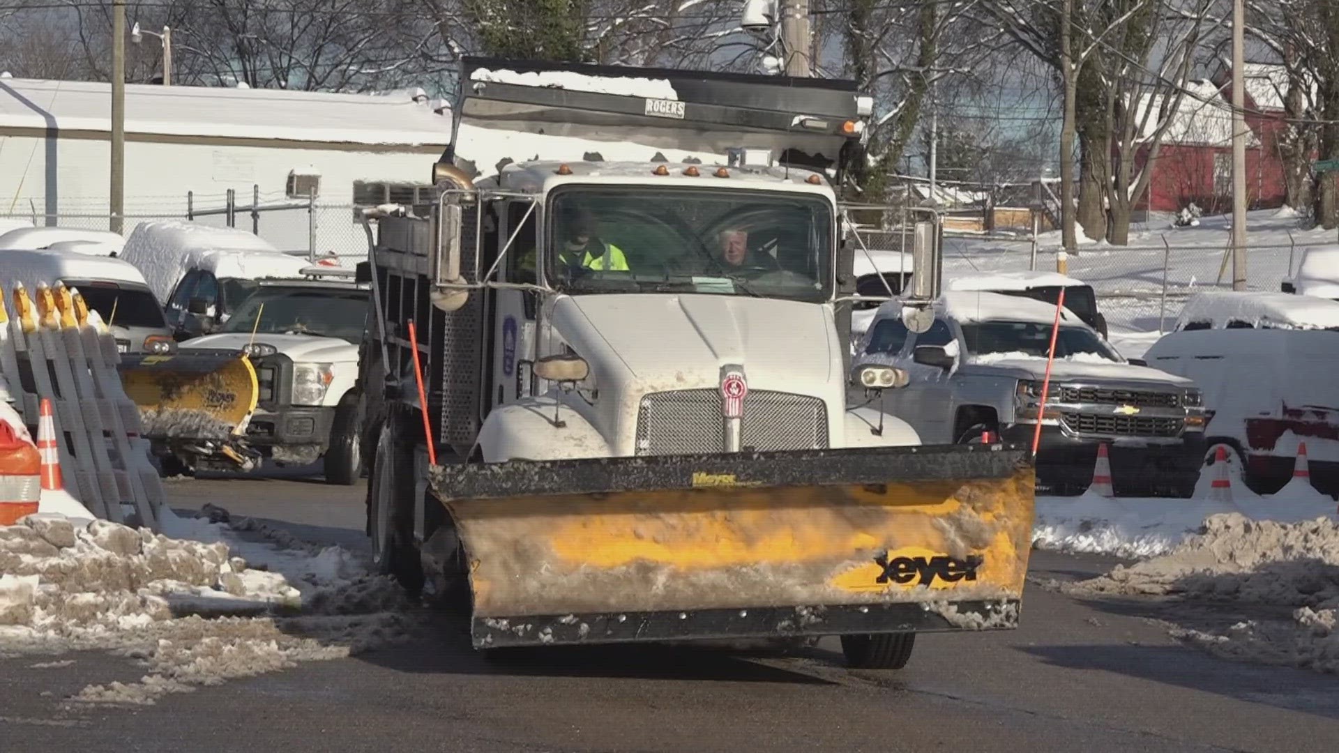 Crews with Knox County Engineering and Public Works have been working around the clock since snow started falling to treat roads.