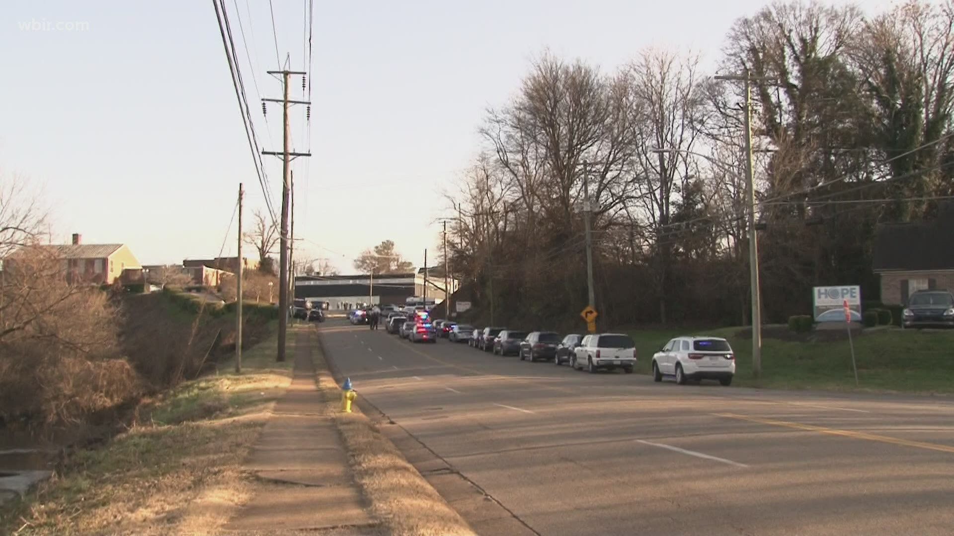 The U.S. Marshals Service asked people to avoid Concord Avenue in West Knoxville, off Sutherland Avenue.