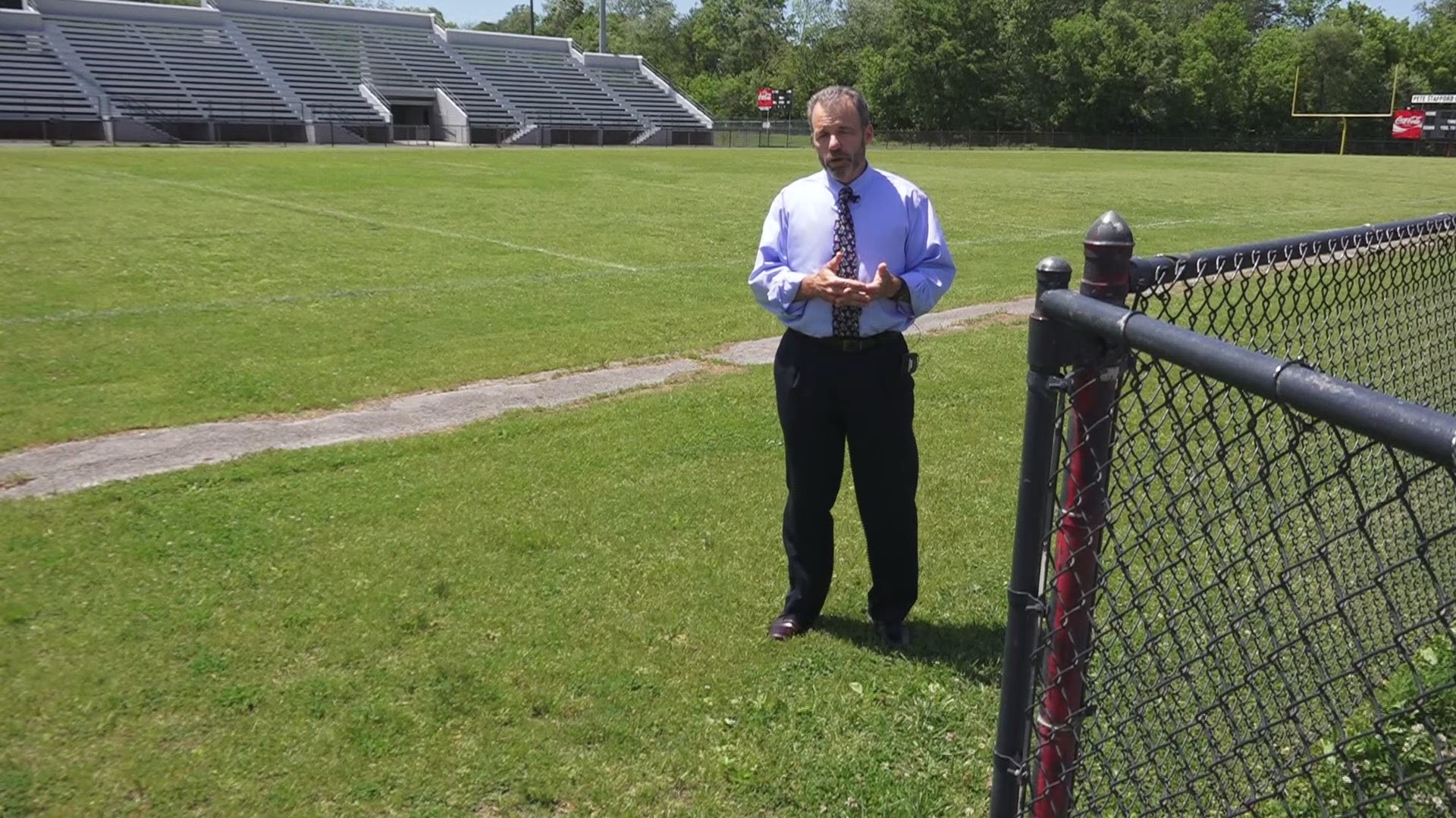 Knox Co. Mayor Tim Burchett presented his budget proposal to Knox County commissioners on Monday. It included funding to turn South-Doyle Middle School's football stadium into a BMX racing facility. (Aired May 1, 2017)