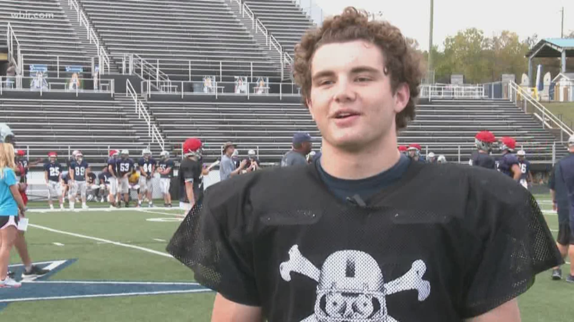 Farragut's Eli Purcell wins defensive player of the week after a win against Science Hill.