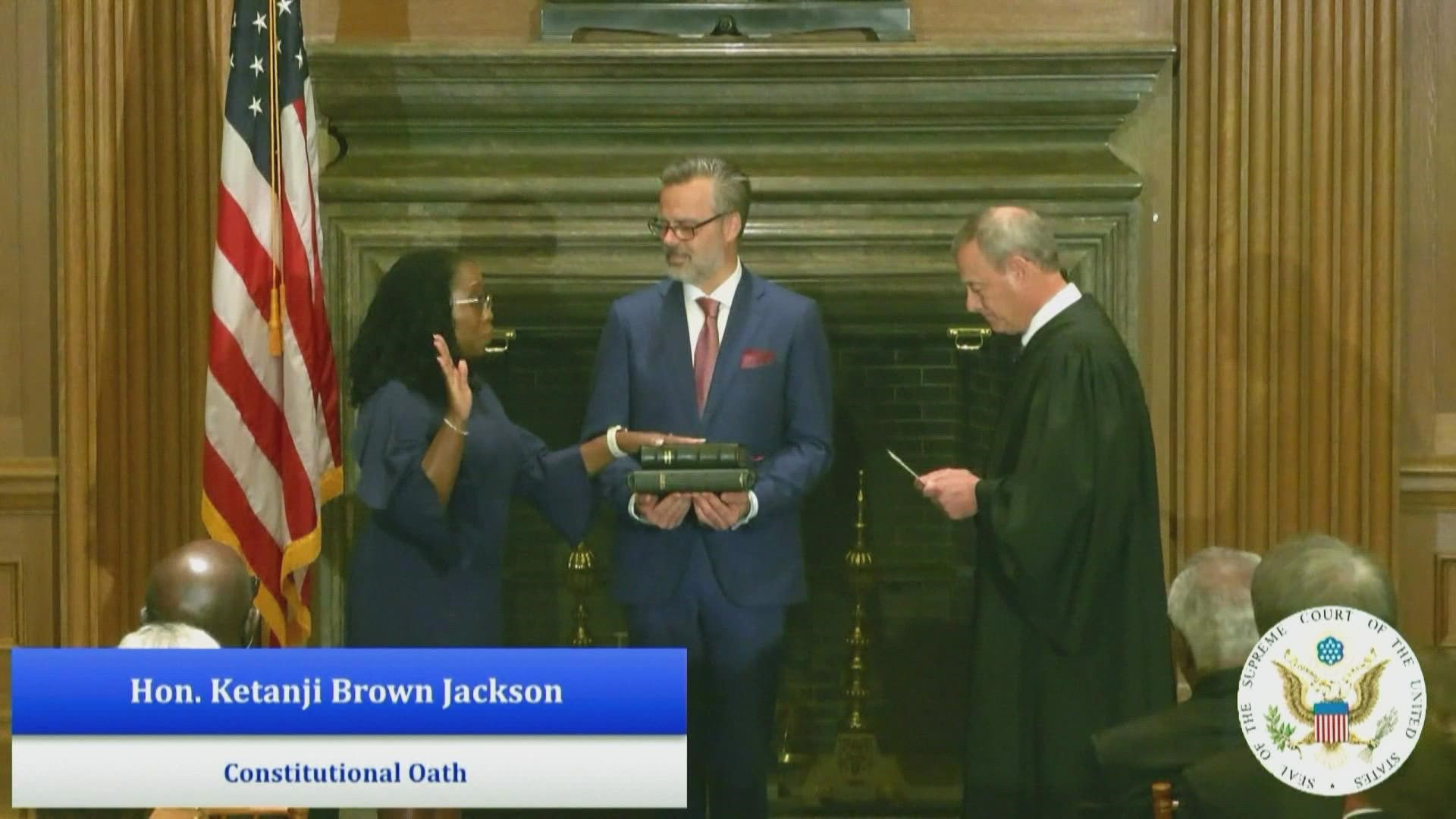 Judge Ketanji Brown Jackson, 51, officially made history Thursday as the first Black woman on the Supreme Court.