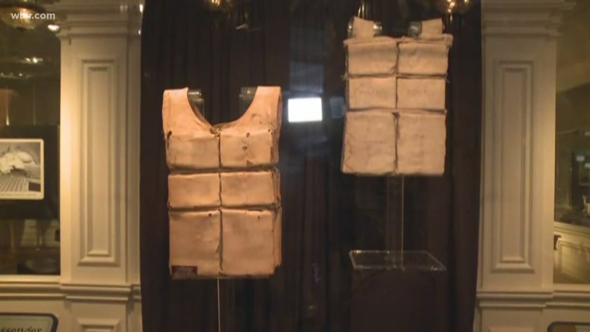 You can now see the largest number of remaining Titanic life jackets on display. 10News Reporter Yvonne Thomas is live in Pigeon Forge with how.