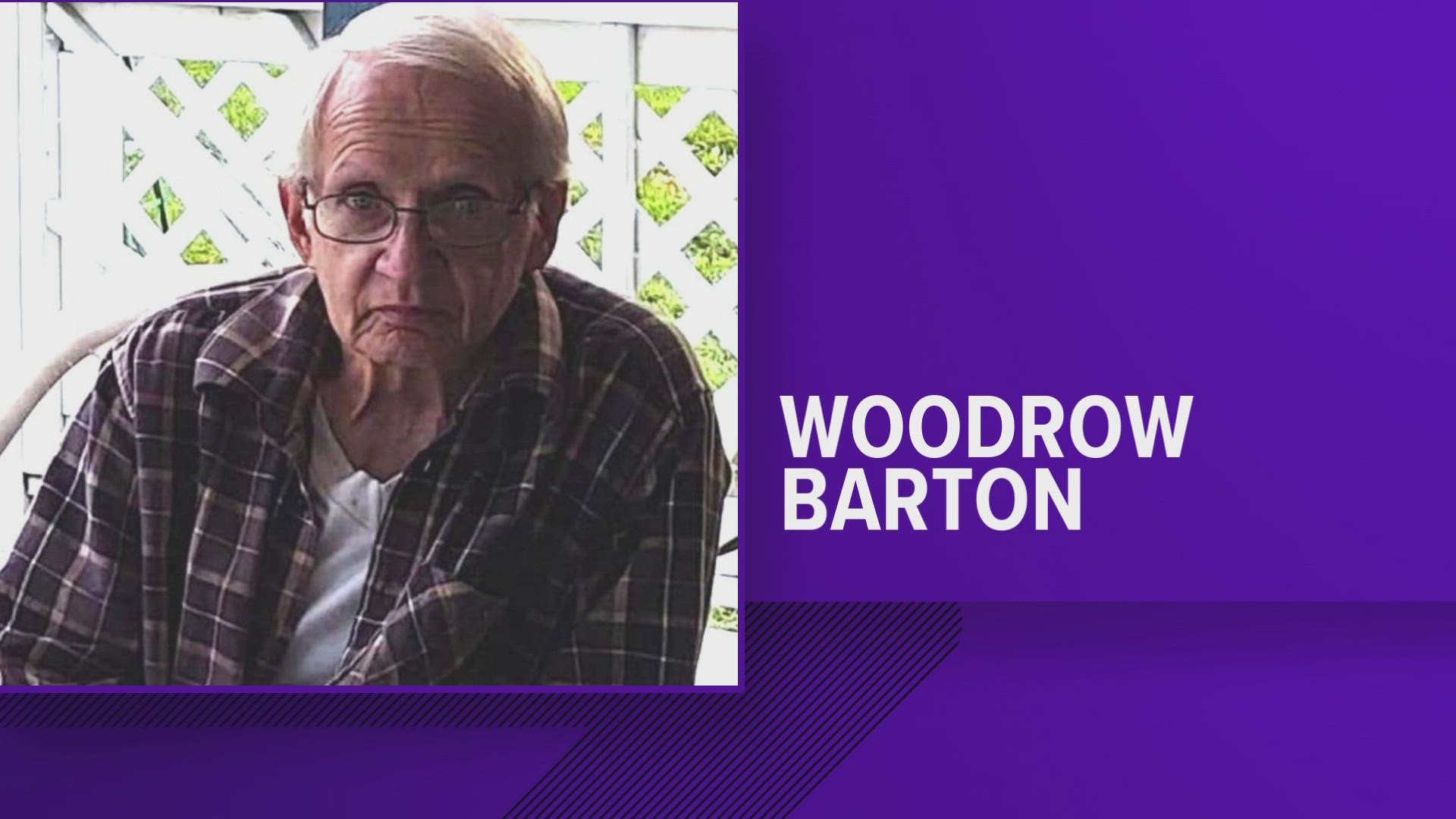 Woodrow "Woody" M. Barton has been missing since Tuesday.