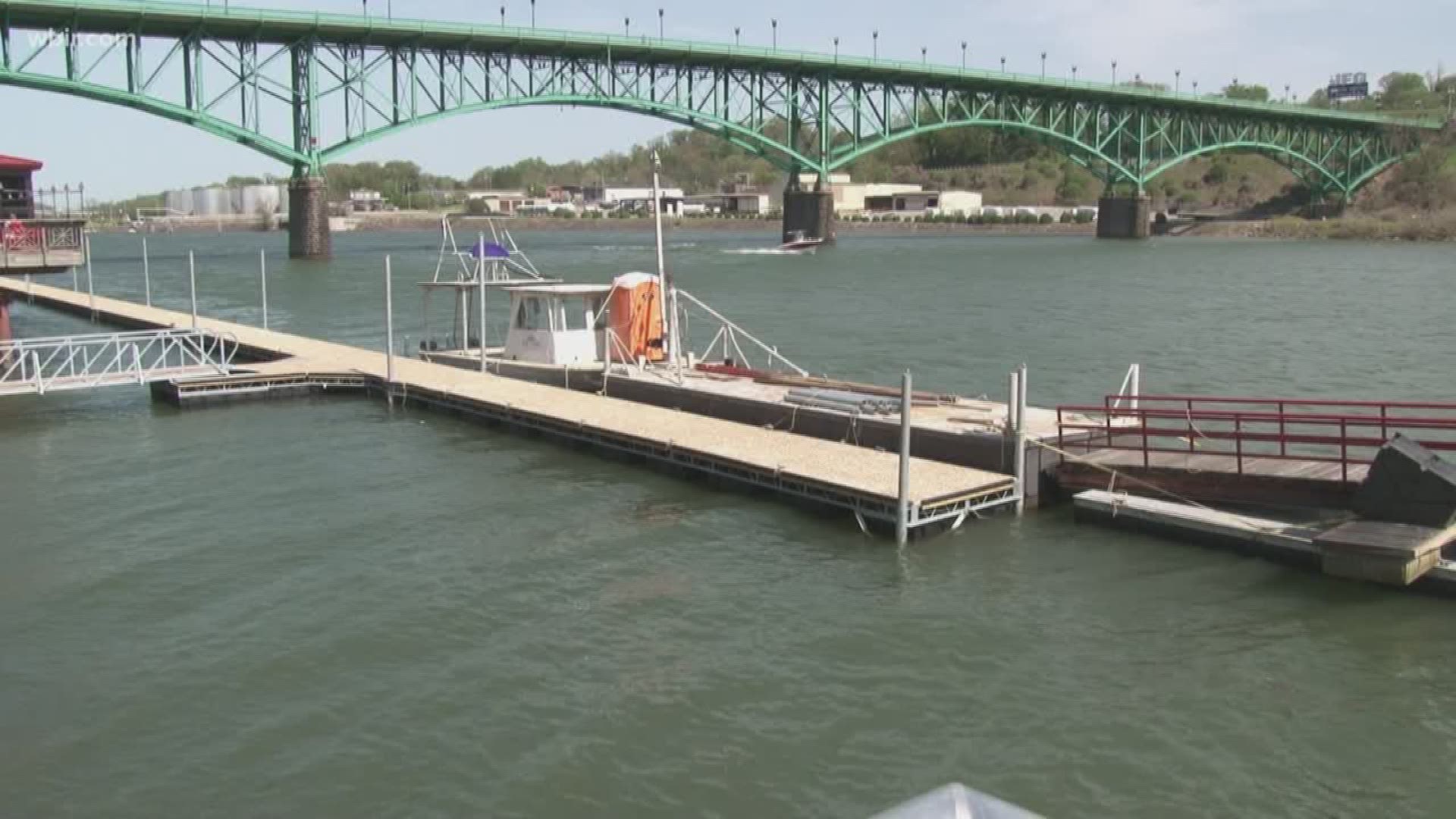 April 18, 2018: The city of Knoxville hopes to open a new public dock at Volunteer Landing by the end of the month.