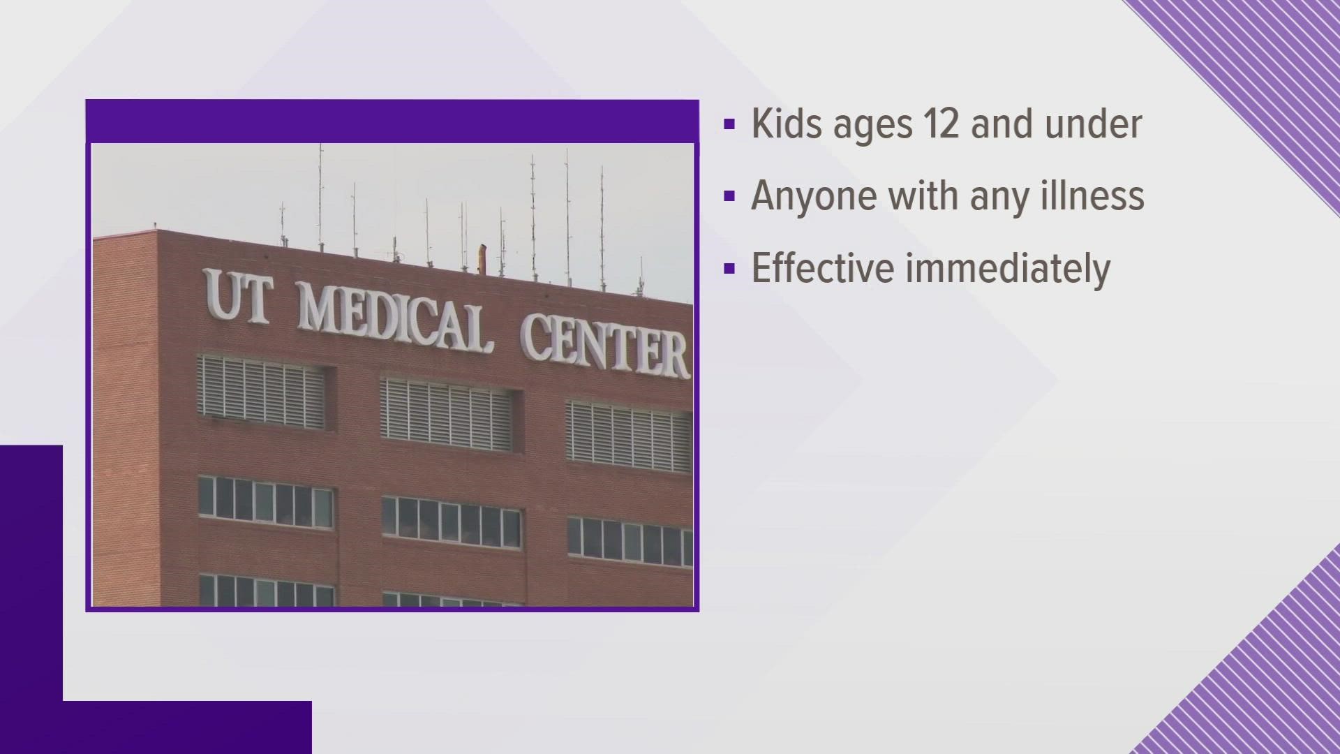 Due to the surge in flu cases and other illnesses, UT Medical Center is temporarily cutting back on visitors right now.