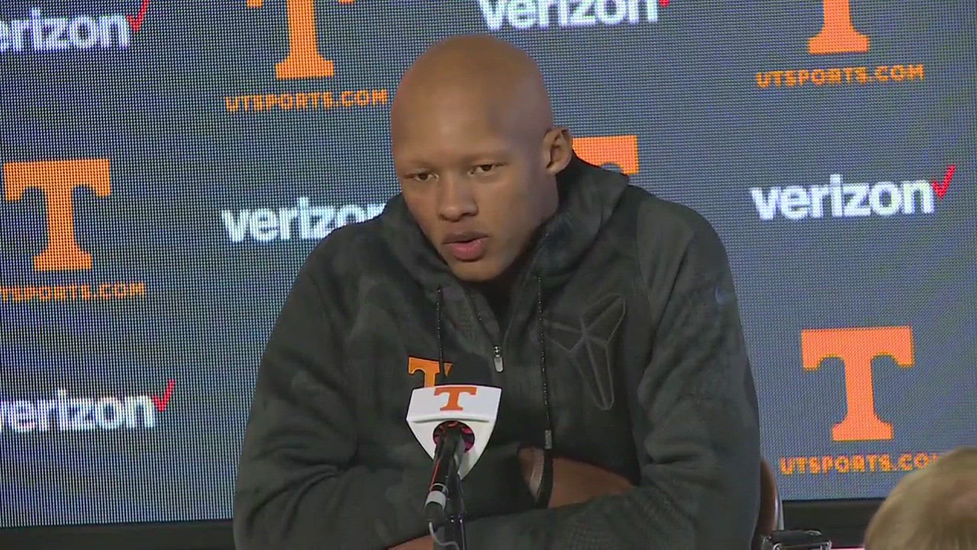 Tennessee quarterback Josh Dobbs talks about his visit to the shelter at Rocky Top Sports World in Gatlinburg to lift the spirits of fire victims.