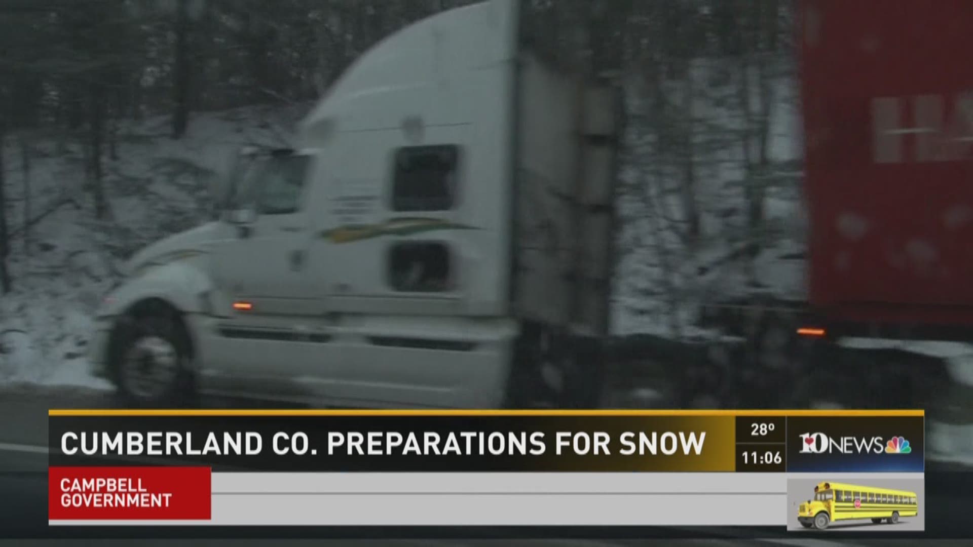 Cumberland County Prepares for Snow